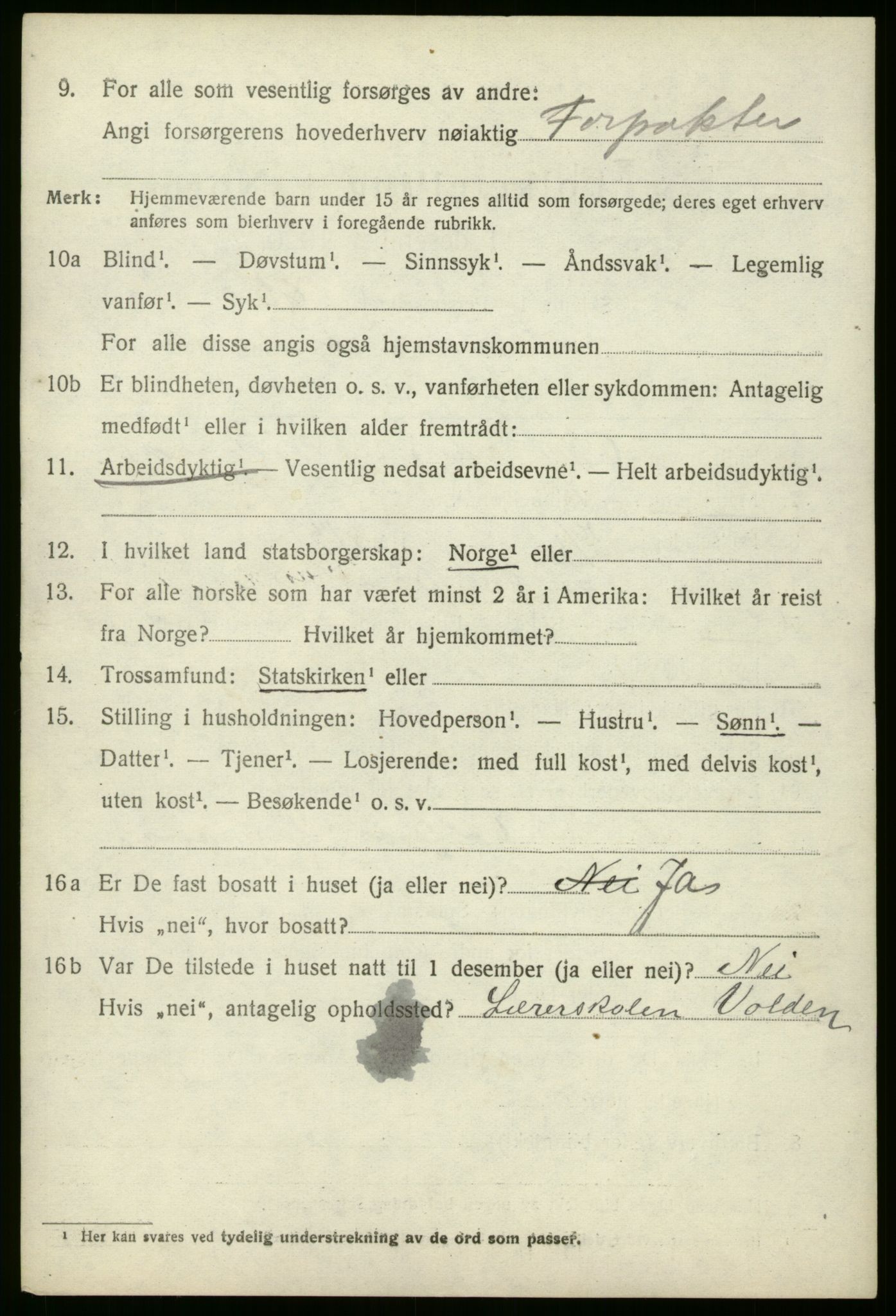 SAB, 1920 census for Stryn, 1920, p. 4833