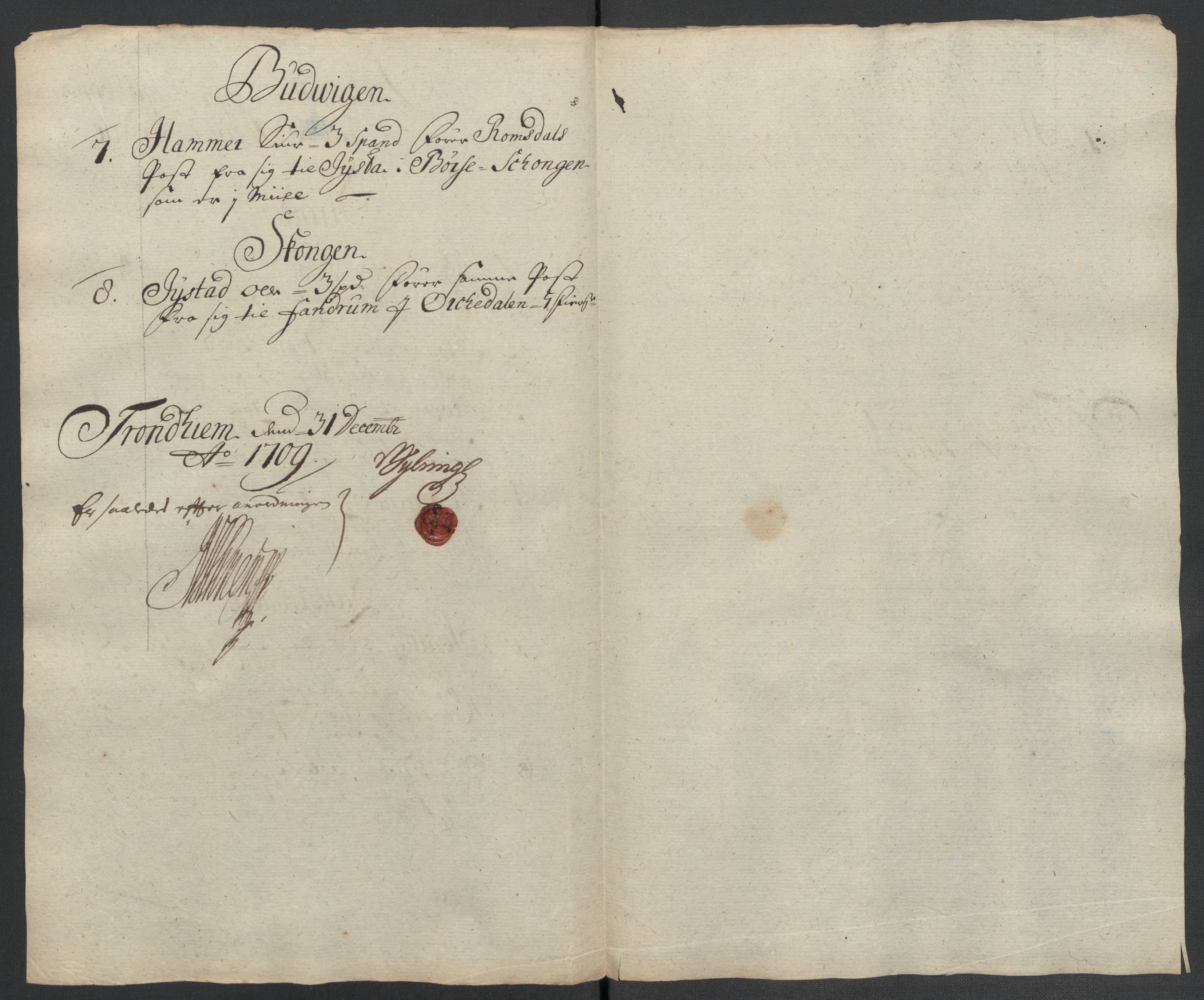 Rentekammeret inntil 1814, Reviderte regnskaper, Fogderegnskap, RA/EA-4092/R61/L4111: Fogderegnskap Strinda og Selbu, 1709-1710, p. 178