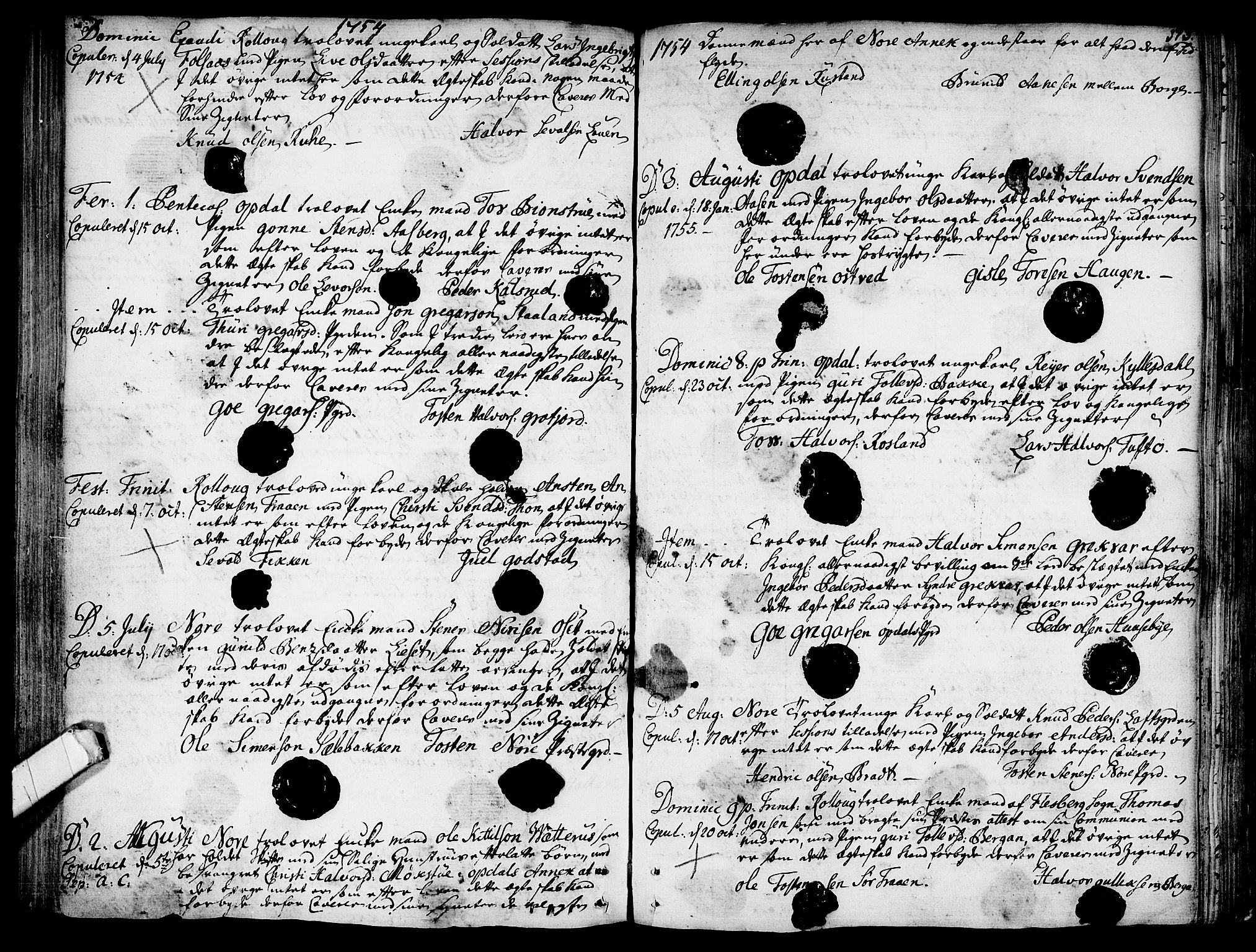 Rollag kirkebøker, SAKO/A-240/F/Fa/L0003: Parish register (official) no. I 3, 1743-1778, p. 173