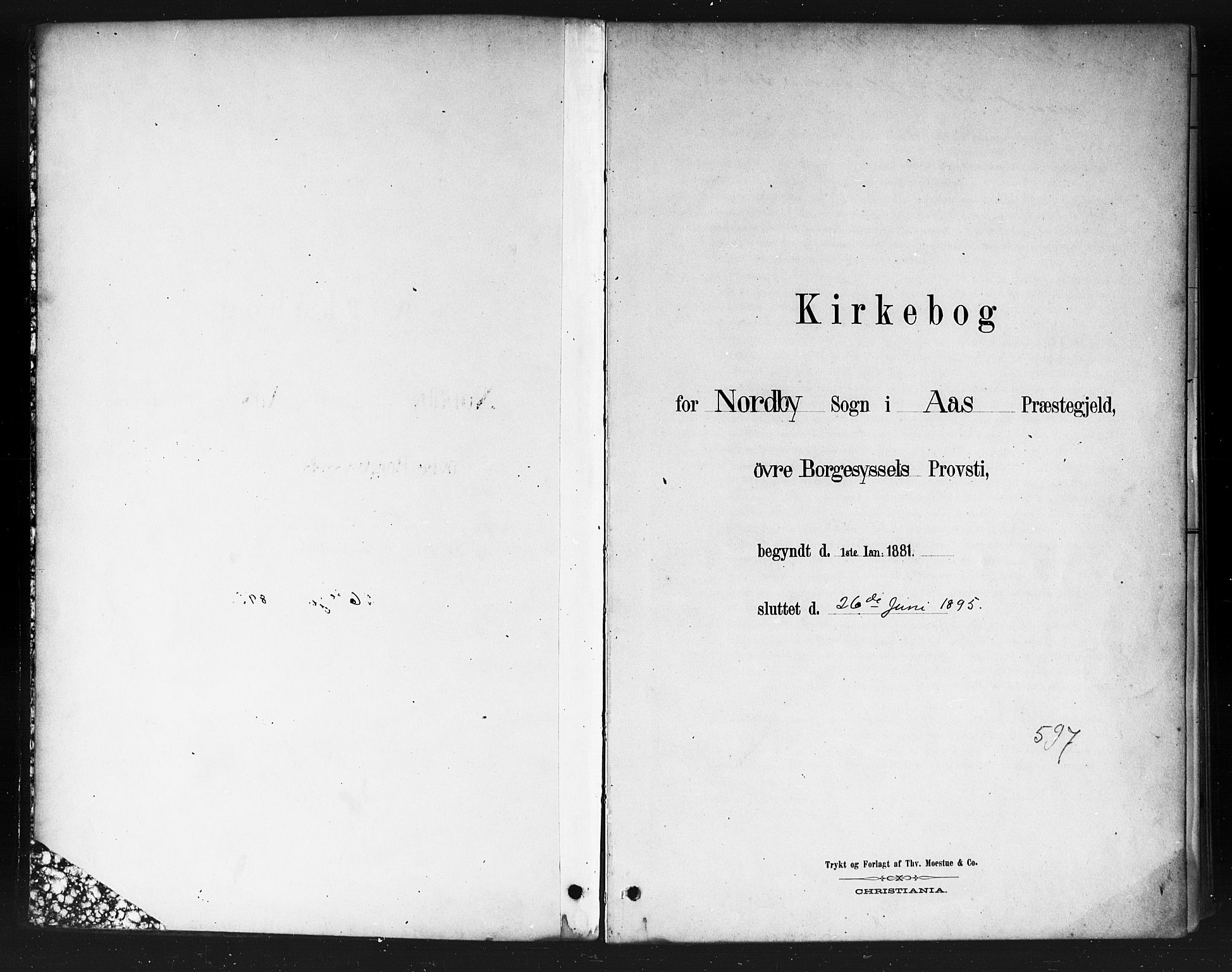 Ås prestekontor Kirkebøker, SAO/A-10894/F/Fb/L0001: Parish register (official) no. II 1, 1881-1895