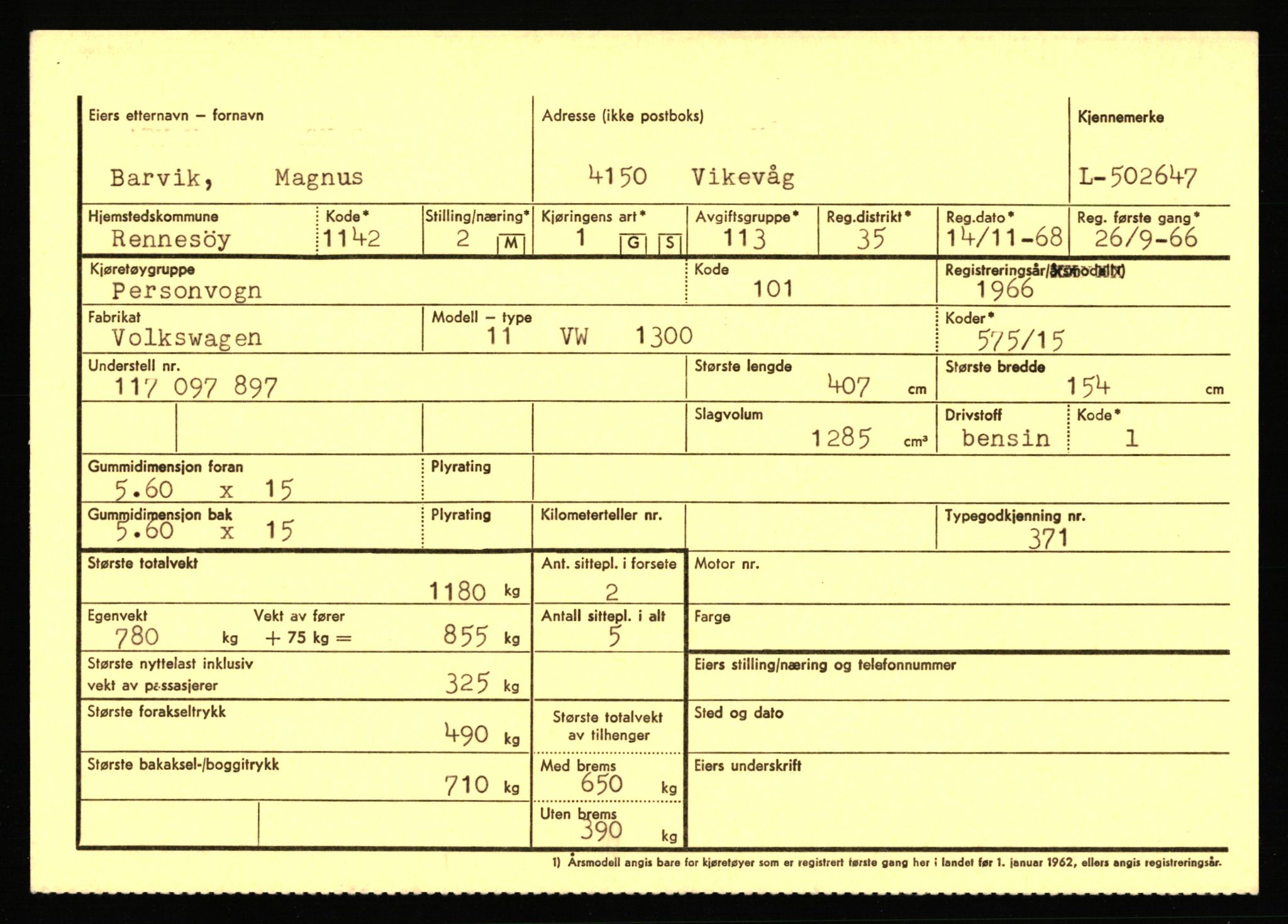 Stavanger trafikkstasjon, AV/SAST-A-101942/0/F/L0077: L-500000 - L-502999, 1930-1971, p. 1967