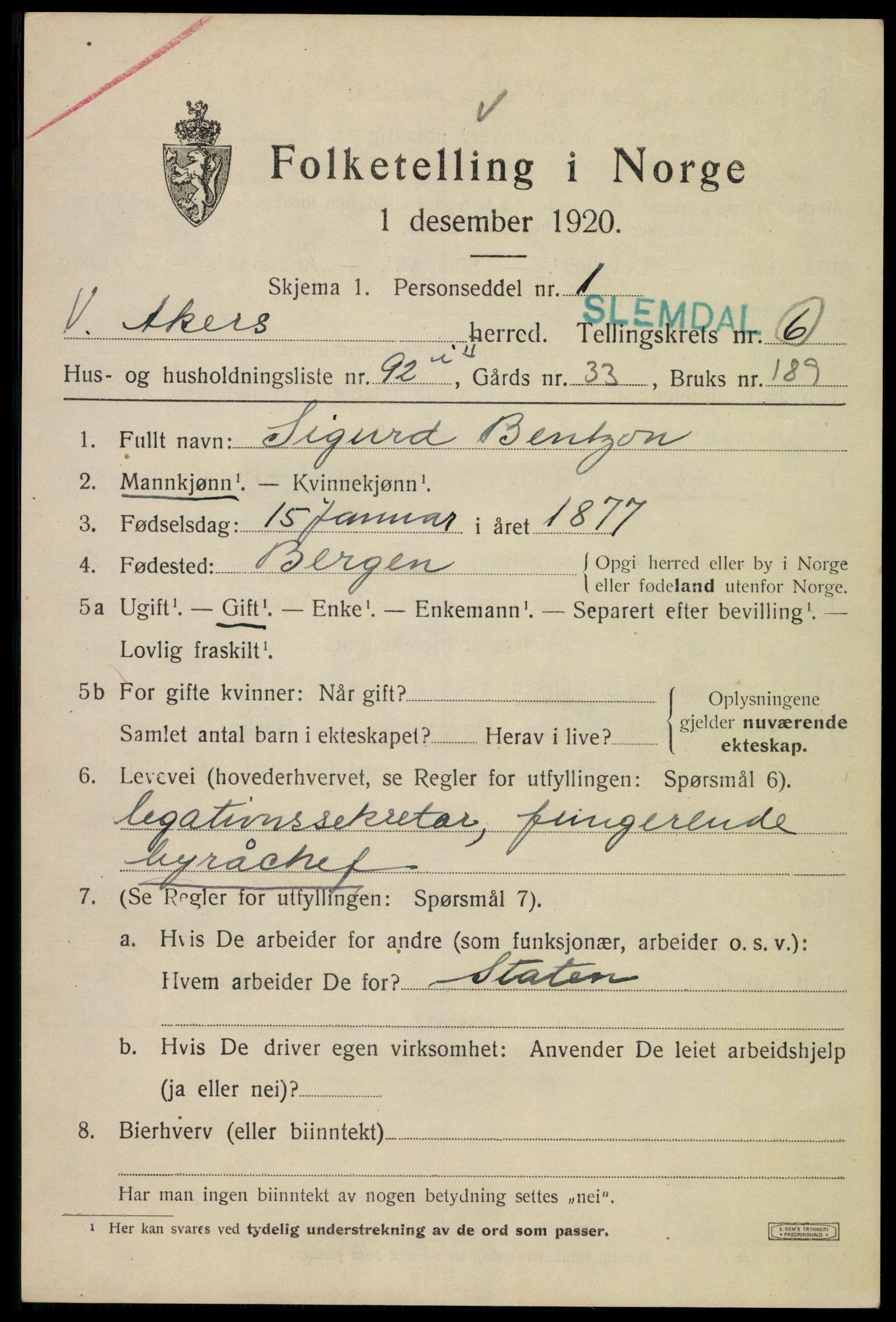 SAO, 1920 census for Aker, 1920, p. 41040