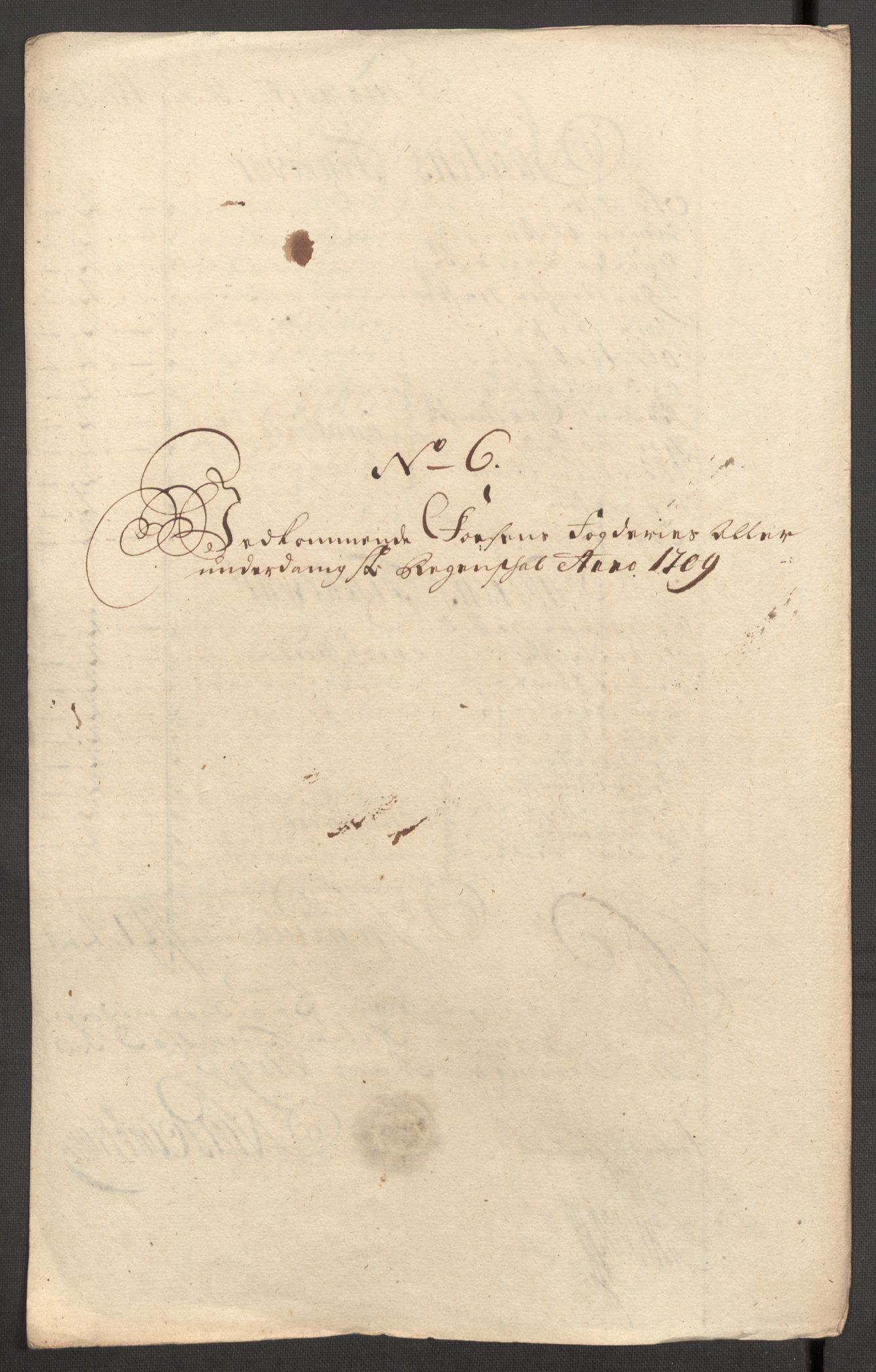Rentekammeret inntil 1814, Reviderte regnskaper, Fogderegnskap, RA/EA-4092/R57/L3858: Fogderegnskap Fosen, 1708-1709, p. 287