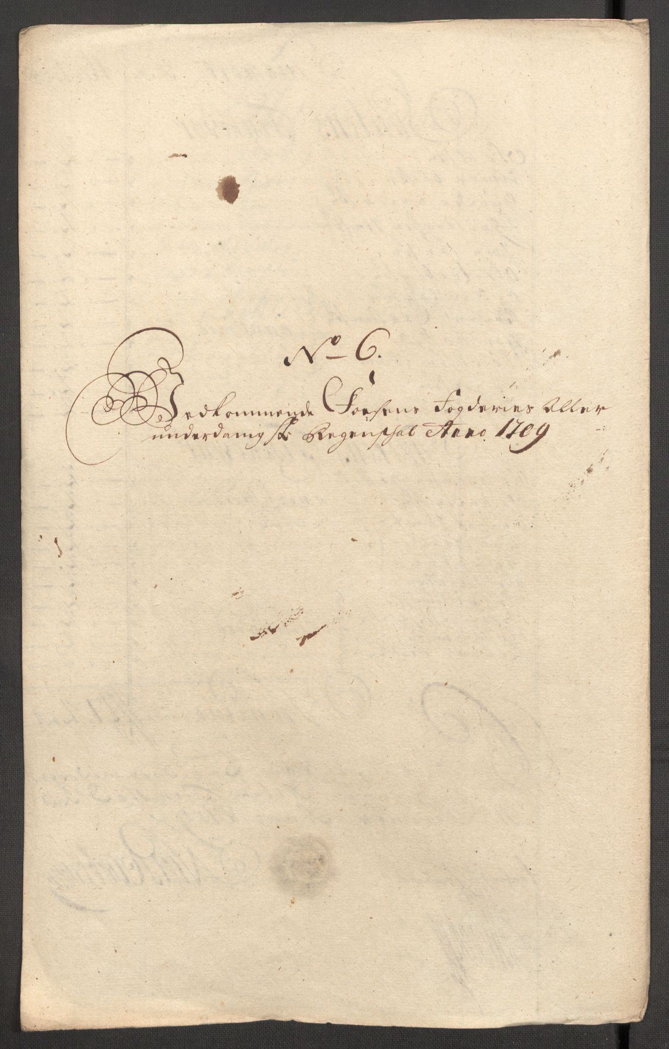 Rentekammeret inntil 1814, Reviderte regnskaper, Fogderegnskap, AV/RA-EA-4092/R57/L3858: Fogderegnskap Fosen, 1708-1709, p. 287