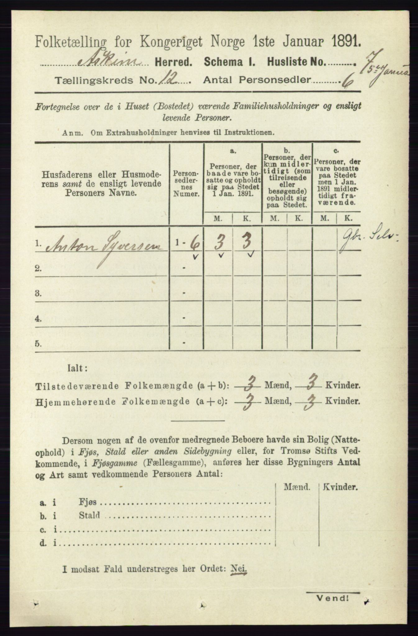 RA, 1891 census for 0124 Askim, 1891, p. 1897