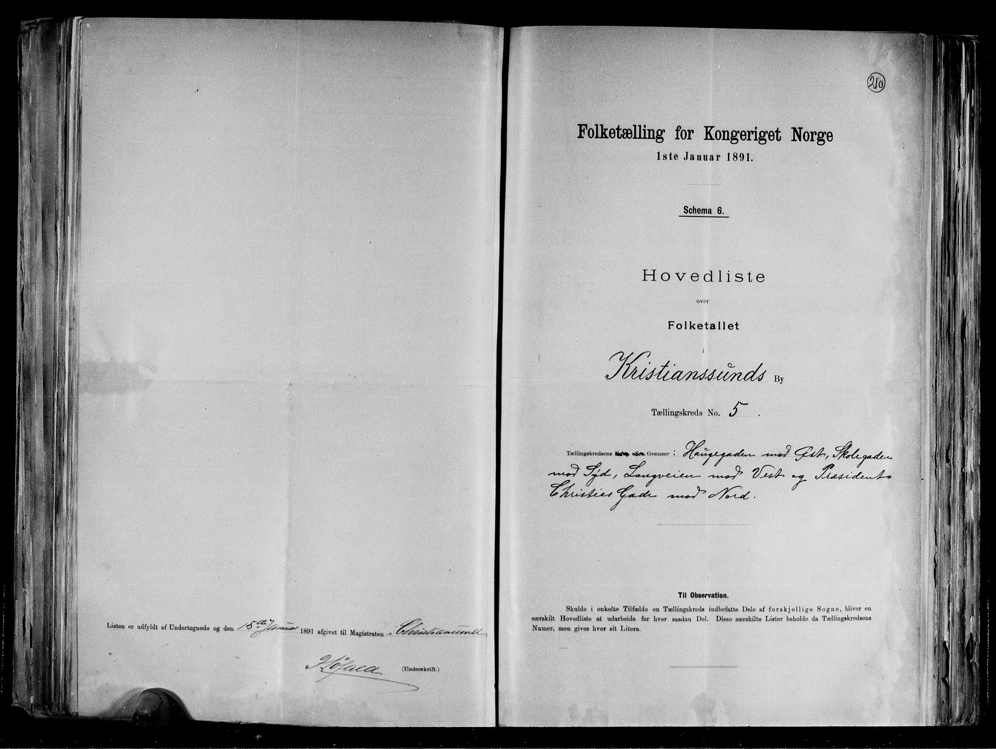 RA, 1891 census for 1503 Kristiansund, 1891, p. 13