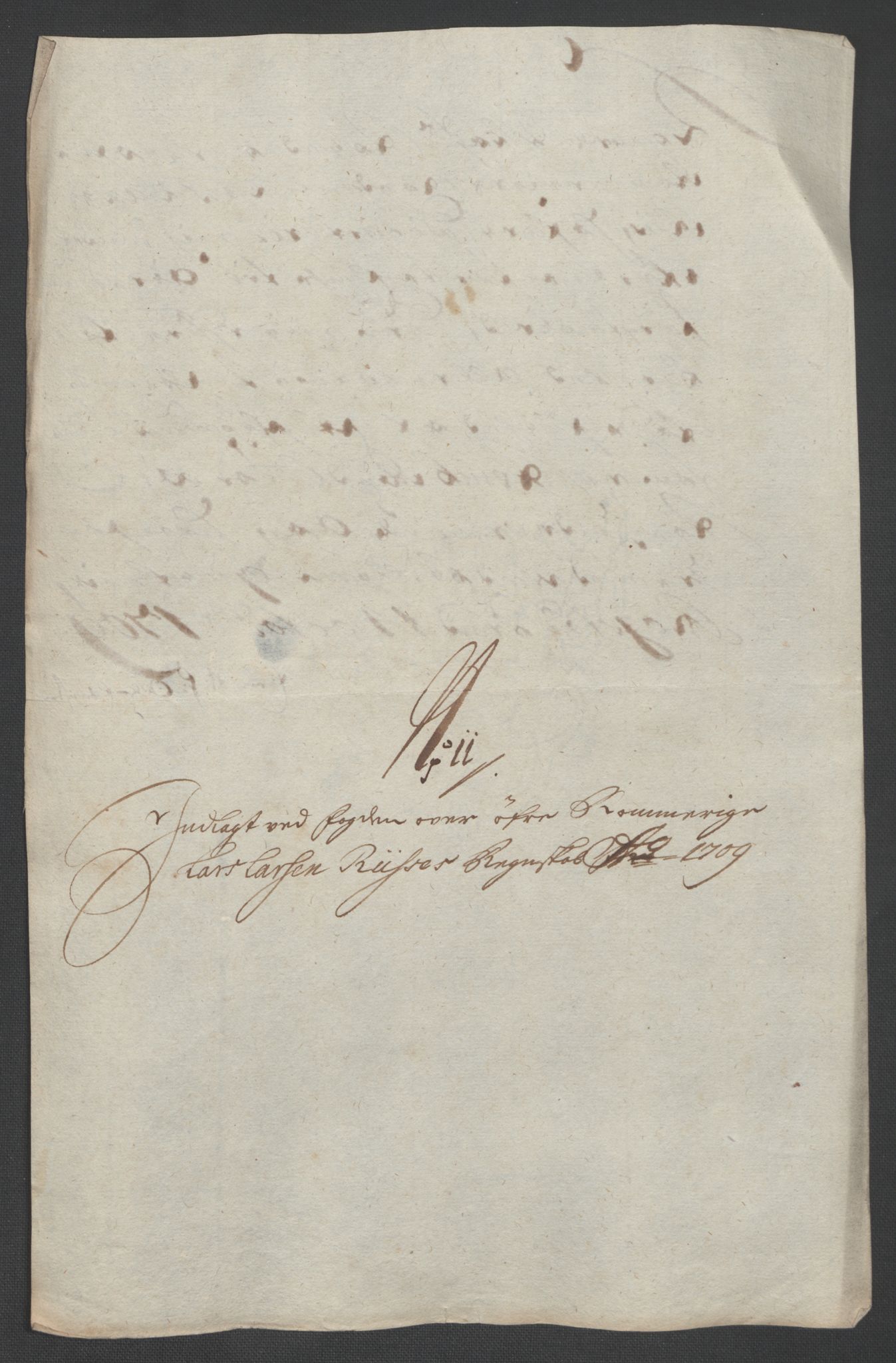 Rentekammeret inntil 1814, Reviderte regnskaper, Fogderegnskap, AV/RA-EA-4092/R12/L0719: Fogderegnskap Øvre Romerike, 1708-1709, p. 375