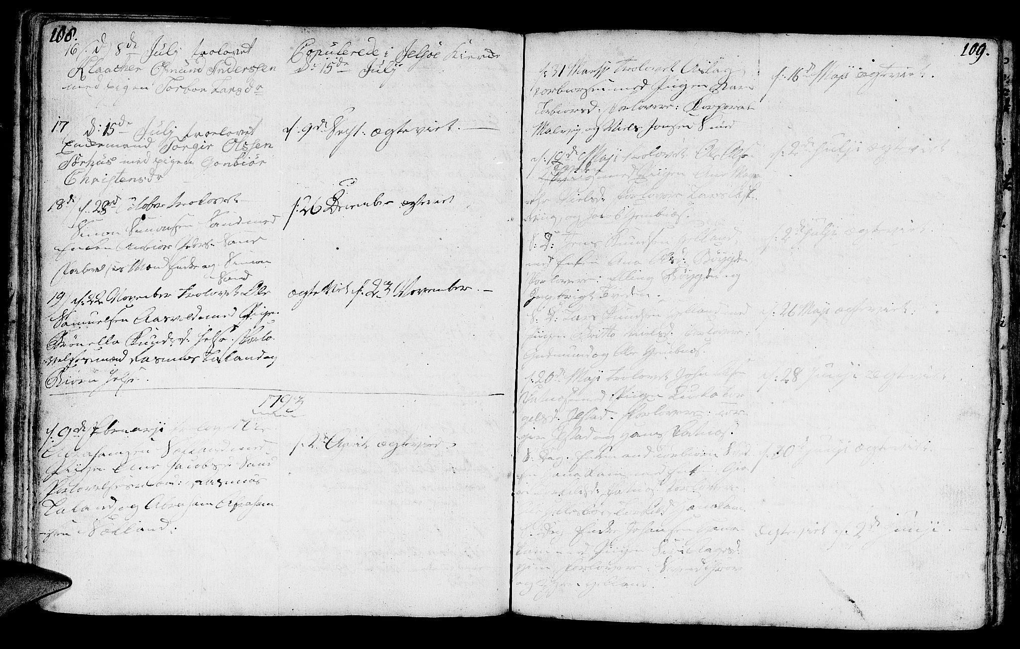 Jelsa sokneprestkontor, SAST/A-101842/01/IV: Parish register (official) no. A 3, 1768-1796, p. 108-109