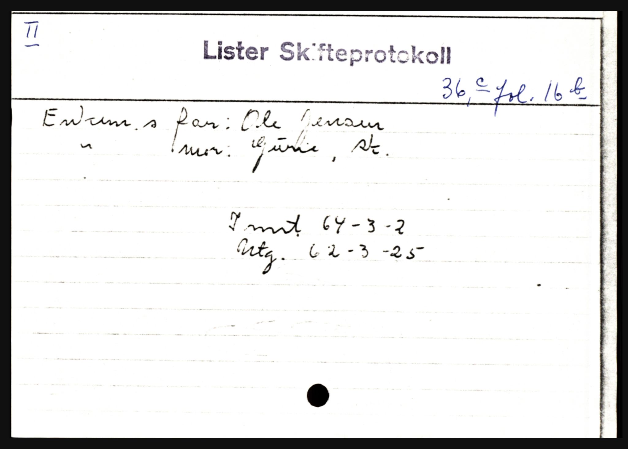 Lister sorenskriveri, AV/SAK-1221-0003/H, p. 3189