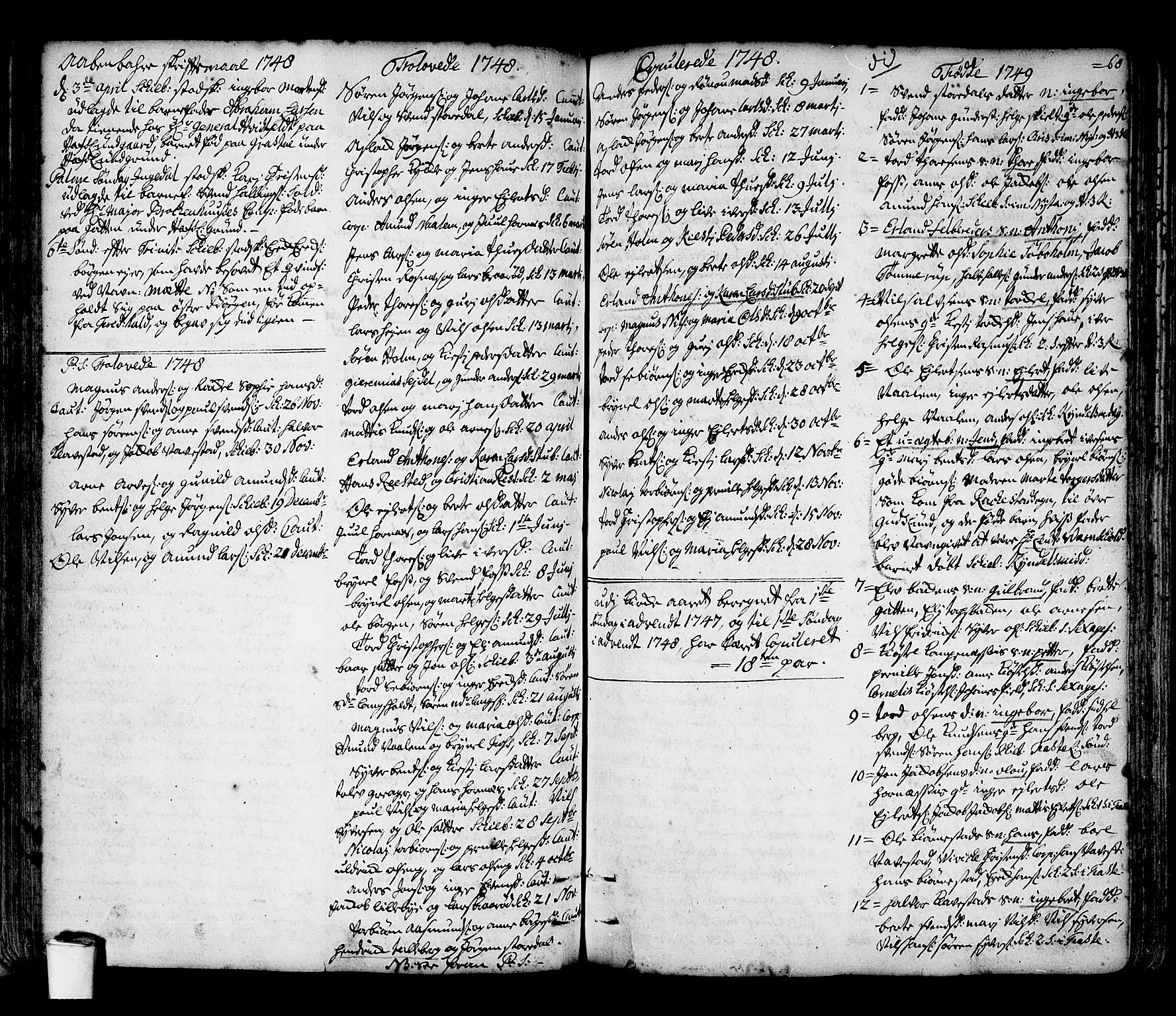Skjeberg prestekontor Kirkebøker, SAO/A-10923/F/Fa/L0002: Parish register (official) no. I 2, 1726-1791, p. 68