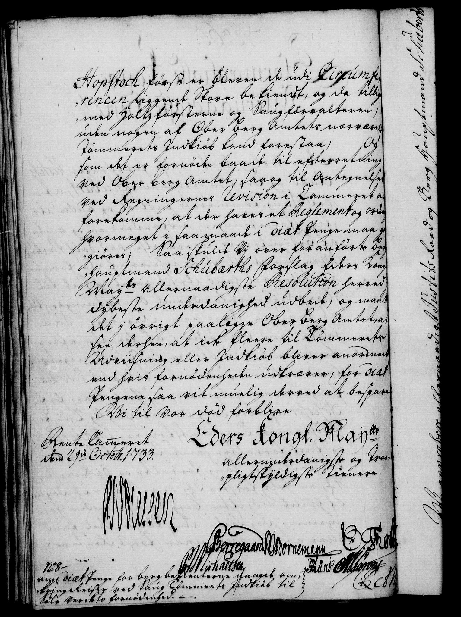 Rentekammeret, Kammerkanselliet, RA/EA-3111/G/Gf/Gfa/L0016: Norsk relasjons- og resolusjonsprotokoll (merket RK 52.16), 1733, p. 363