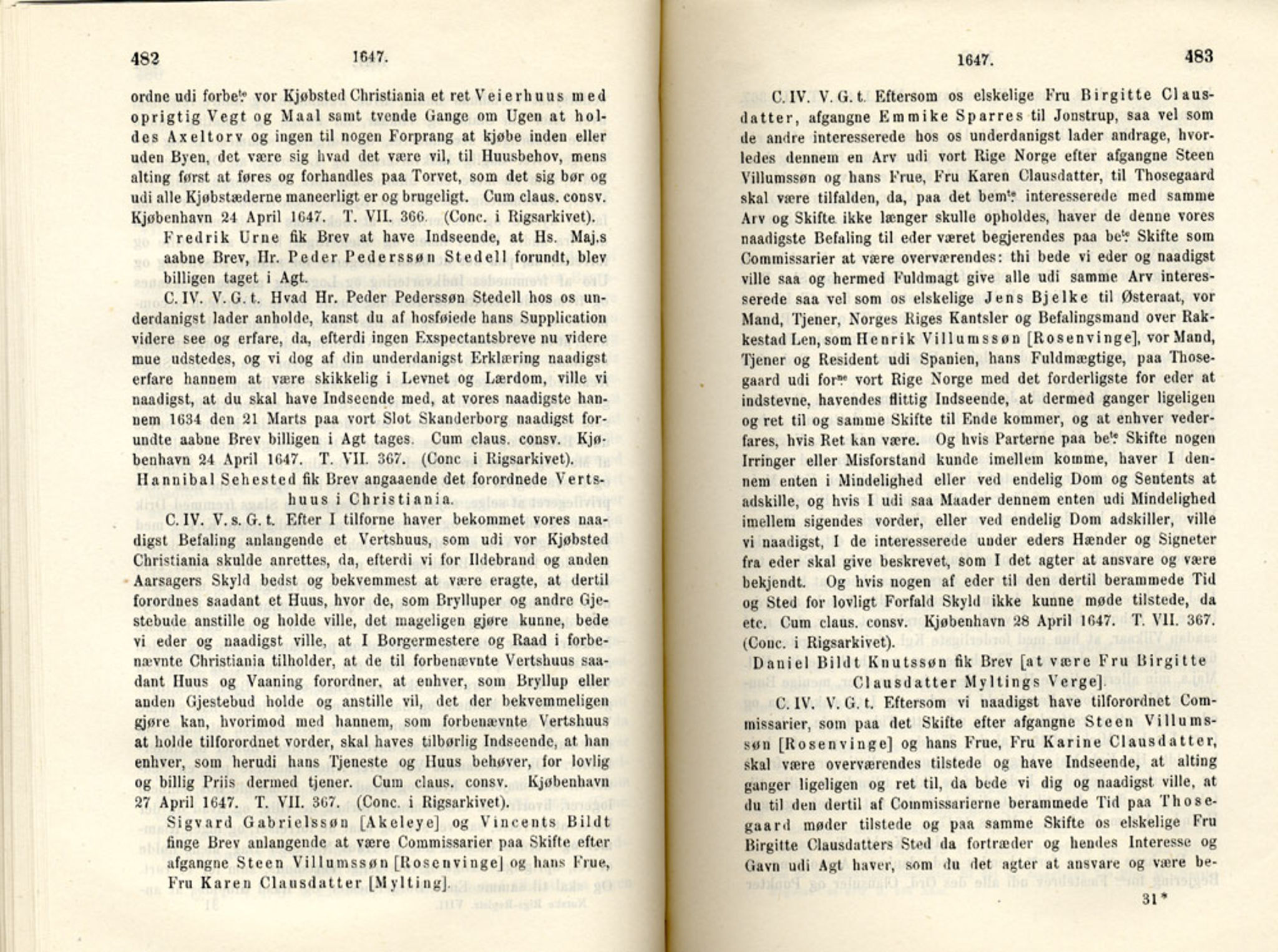 Publikasjoner utgitt av Det Norske Historiske Kildeskriftfond, PUBL/-/-/-: Norske Rigs-Registranter, bind 8, 1641-1648, p. 482-483