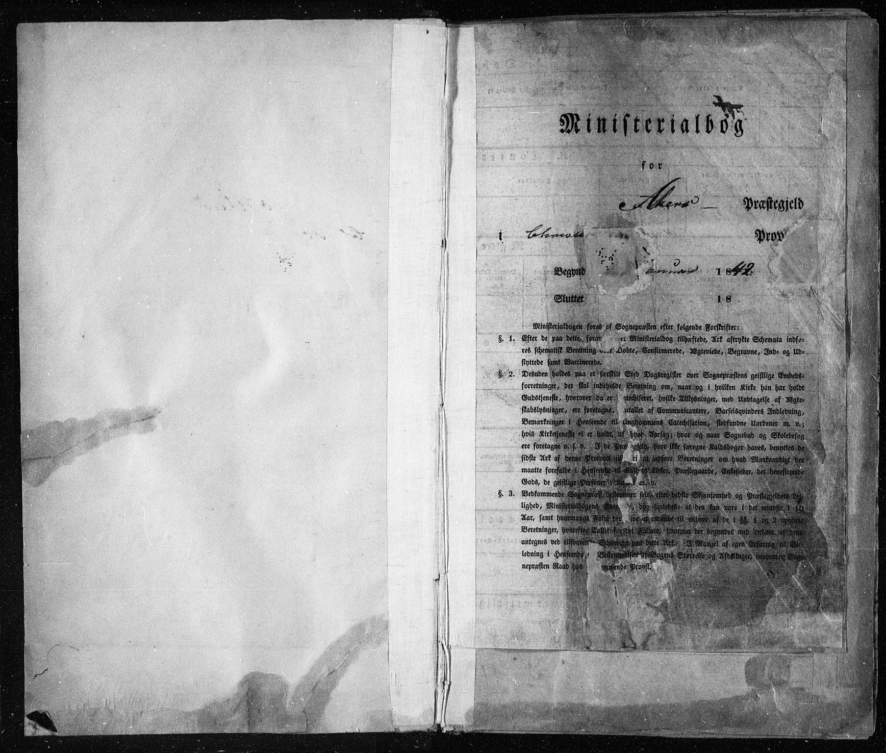 Aker prestekontor kirkebøker, AV/SAO-A-10861/F/L0019: Parish register (official) no. 19, 1842-1852