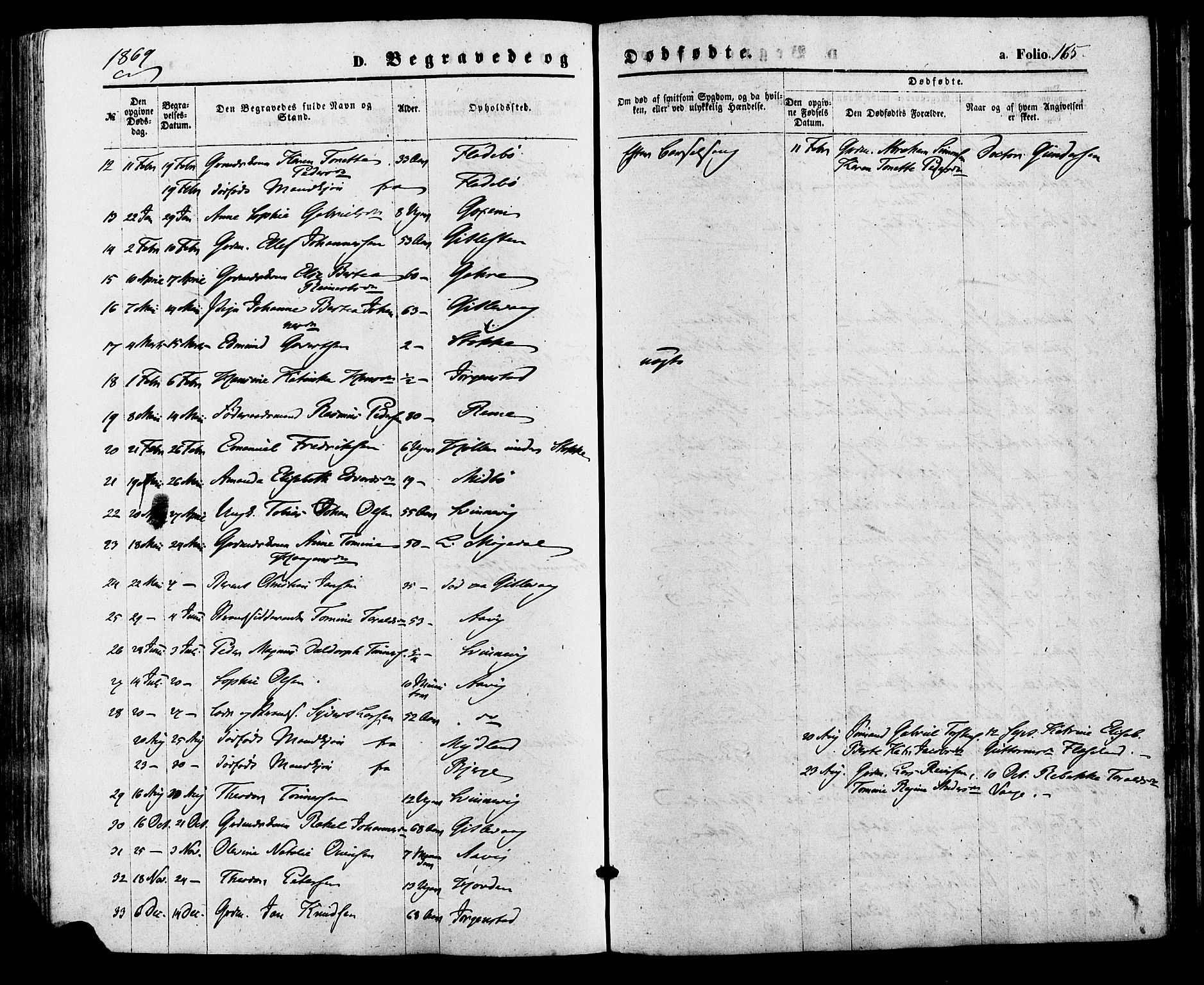 Sør-Audnedal sokneprestkontor, AV/SAK-1111-0039/F/Fa/Faa/L0003: Parish register (official) no. A 3, 1868-1883, p. 165