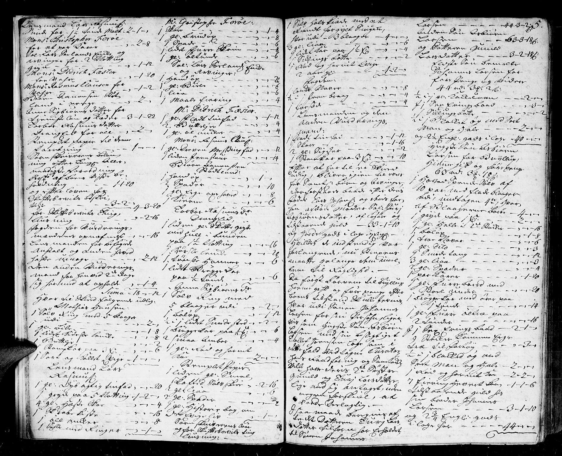 Lister sorenskriveri, AV/SAK-1221-0003/H/Hc/L0026: Skifteprotokoll nr 26a med register, 1739-1742, p. 4b-5a