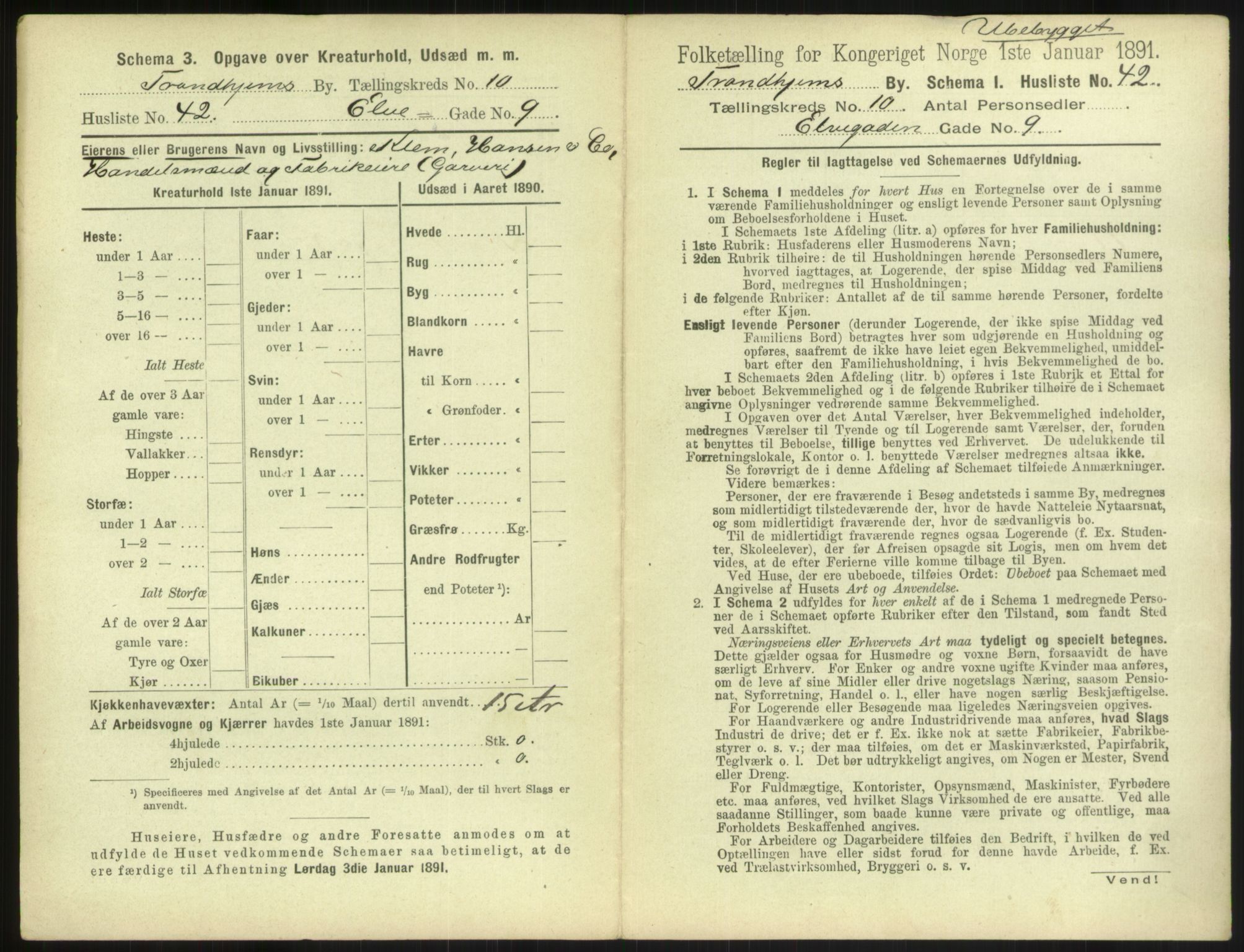 RA, 1891 census for 1601 Trondheim, 1891, p. 1236