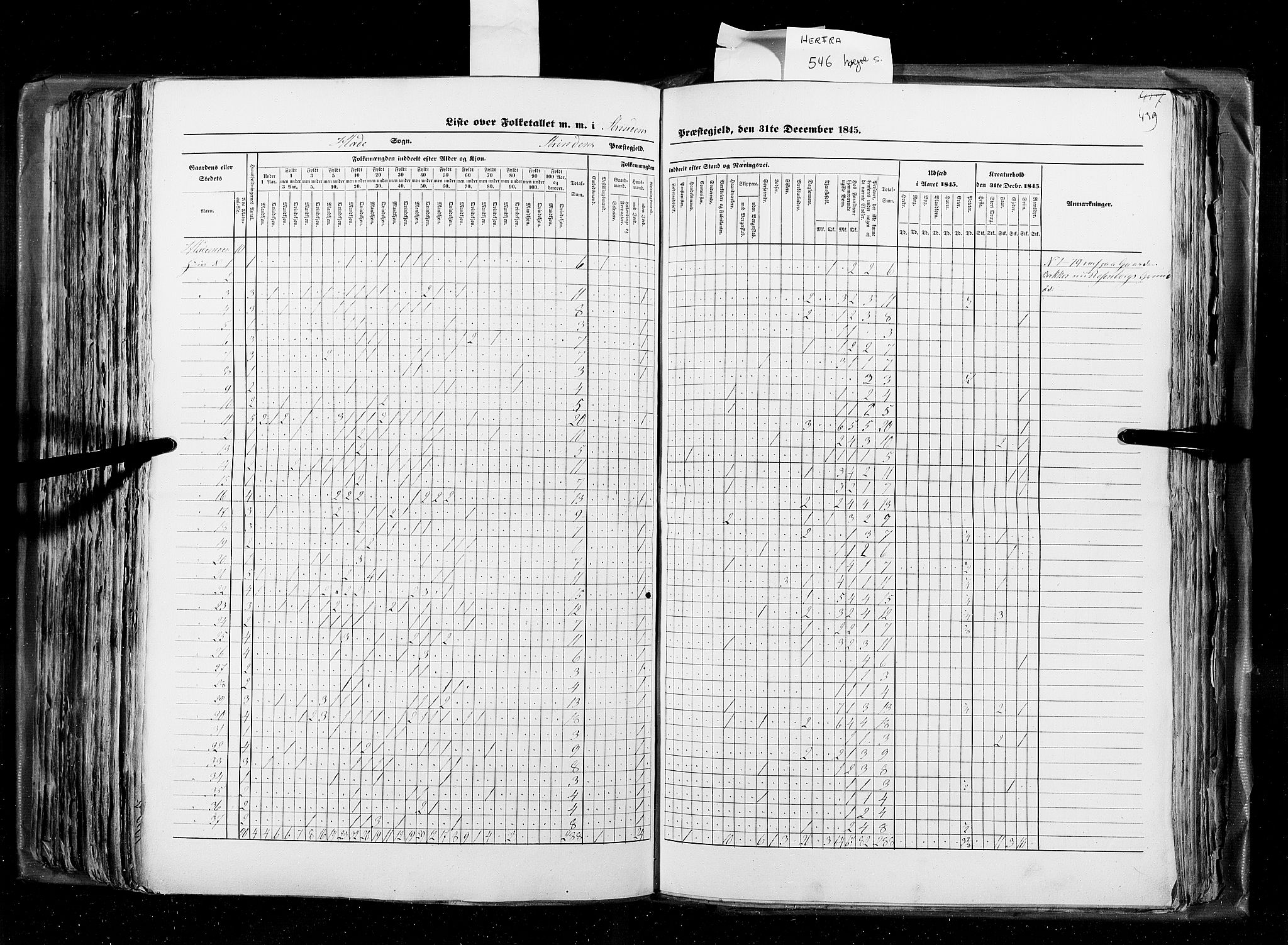 RA, Census 1845, vol. 8: Romsdal amt og Søndre Trondhjems amt, 1845, p. 439