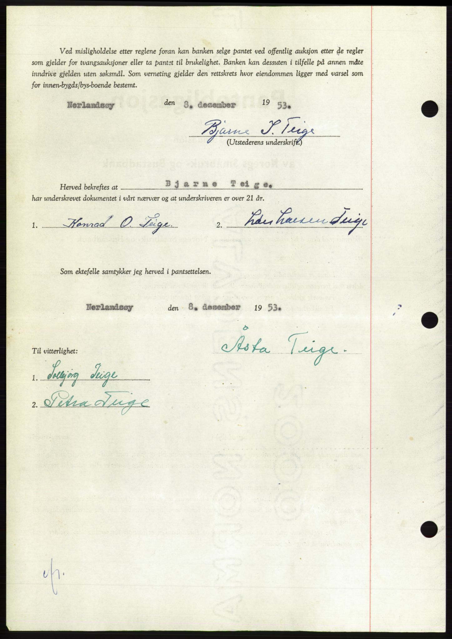 Søre Sunnmøre sorenskriveri, AV/SAT-A-4122/1/2/2C/L0124: Mortgage book no. 12B, 1953-1954, Diary no: : 39/1954