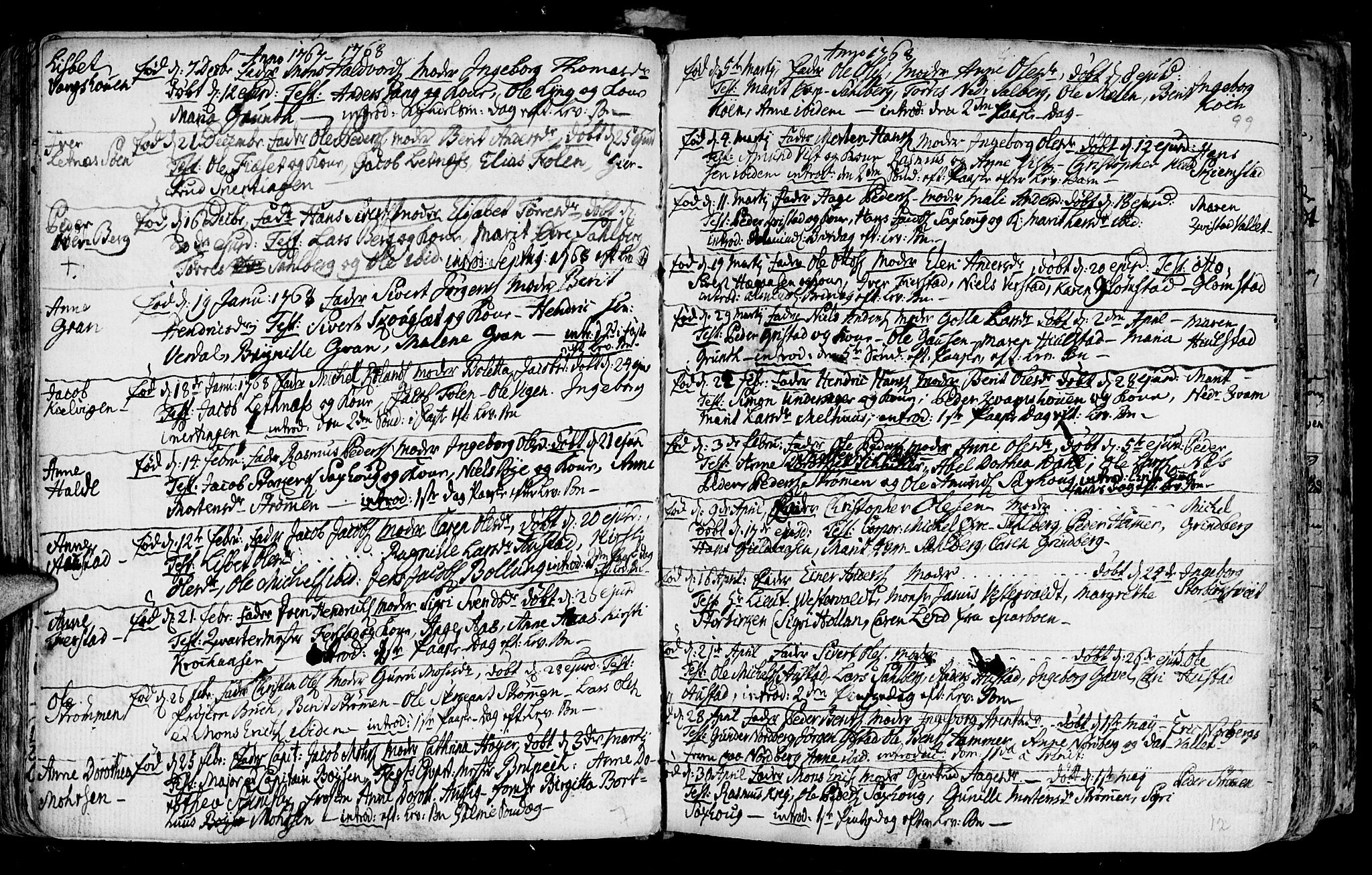 Ministerialprotokoller, klokkerbøker og fødselsregistre - Nord-Trøndelag, AV/SAT-A-1458/730/L0273: Parish register (official) no. 730A02, 1762-1802, p. 99
