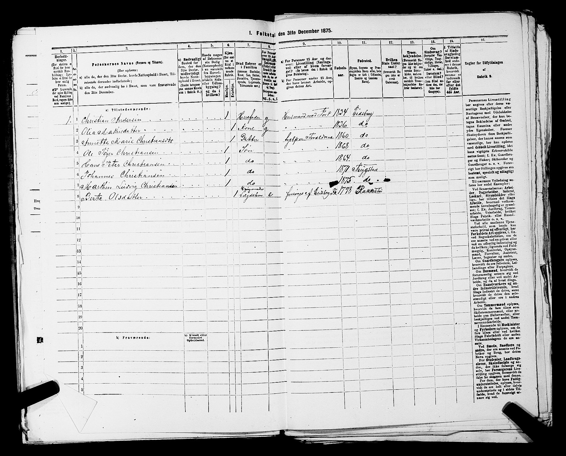 RA, 1875 census for 0122P Trøgstad, 1875, p. 725