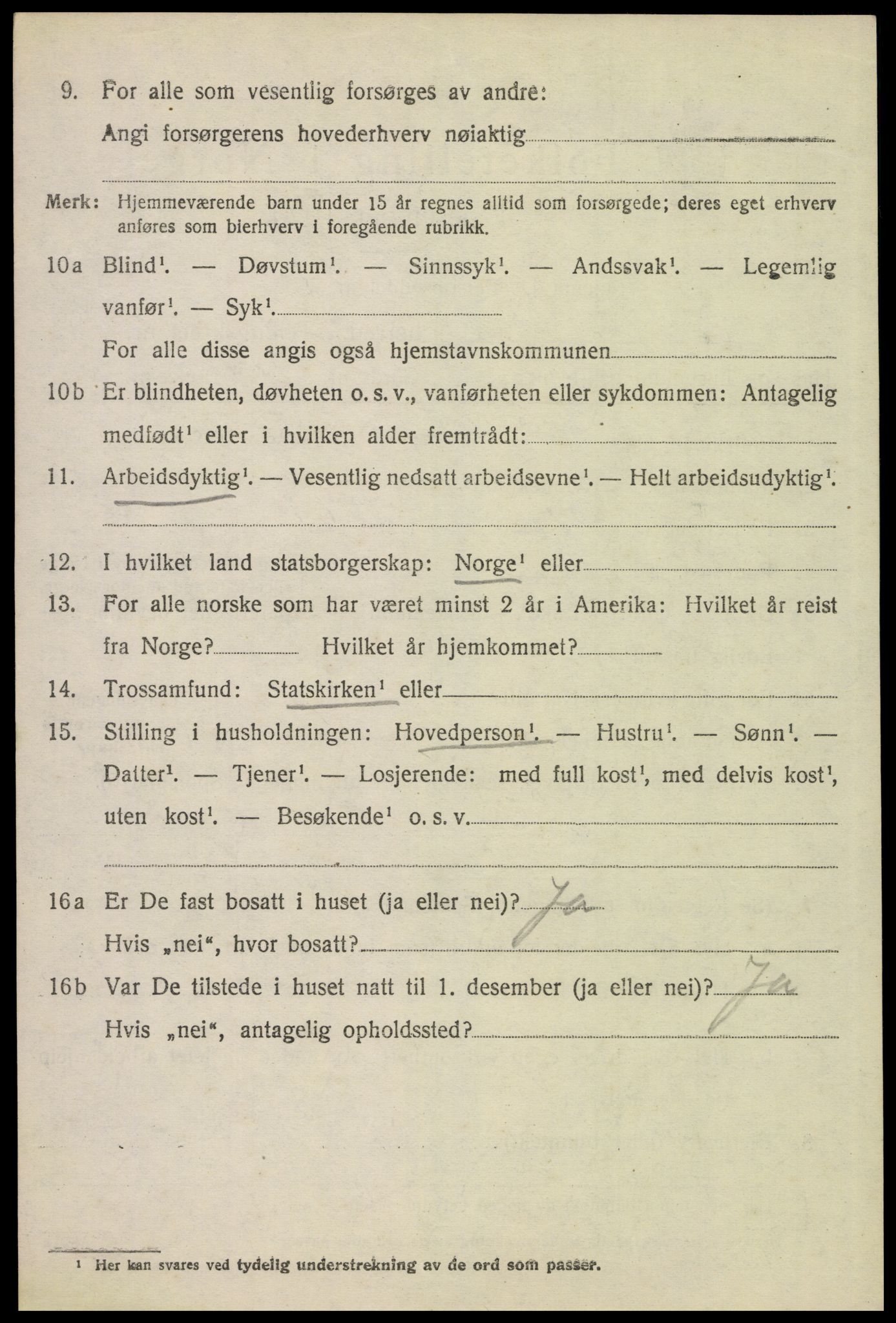 SAH, 1920 census for Grue, 1920, p. 13274