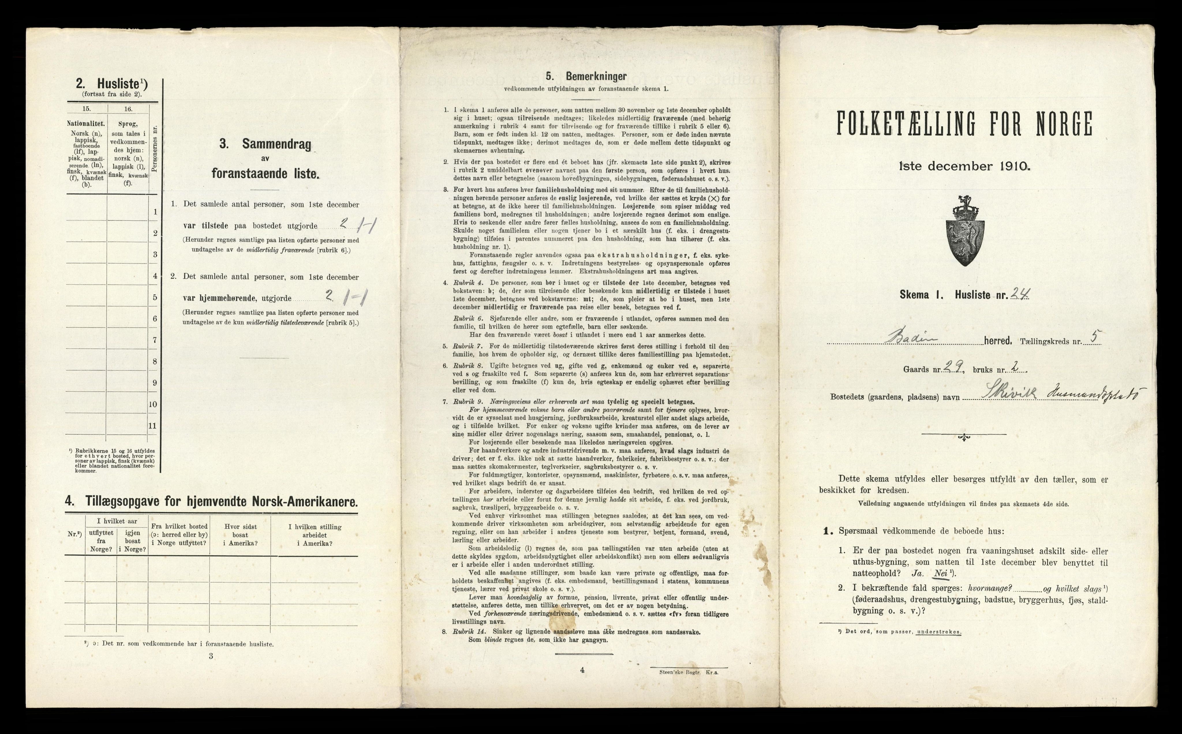 RA, 1910 census for Bodin, 1910, p. 359