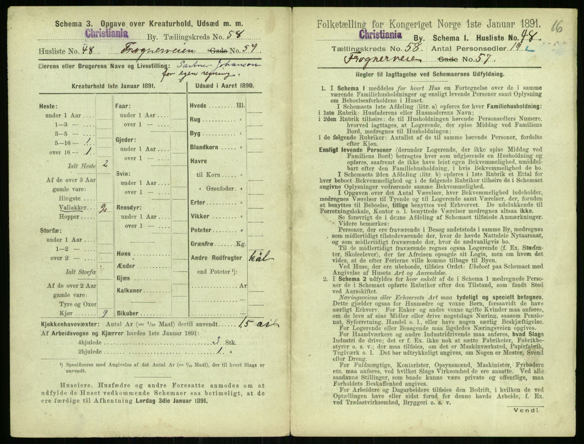 RA, 1891 census for 0301 Kristiania, 1891, p. 30805
