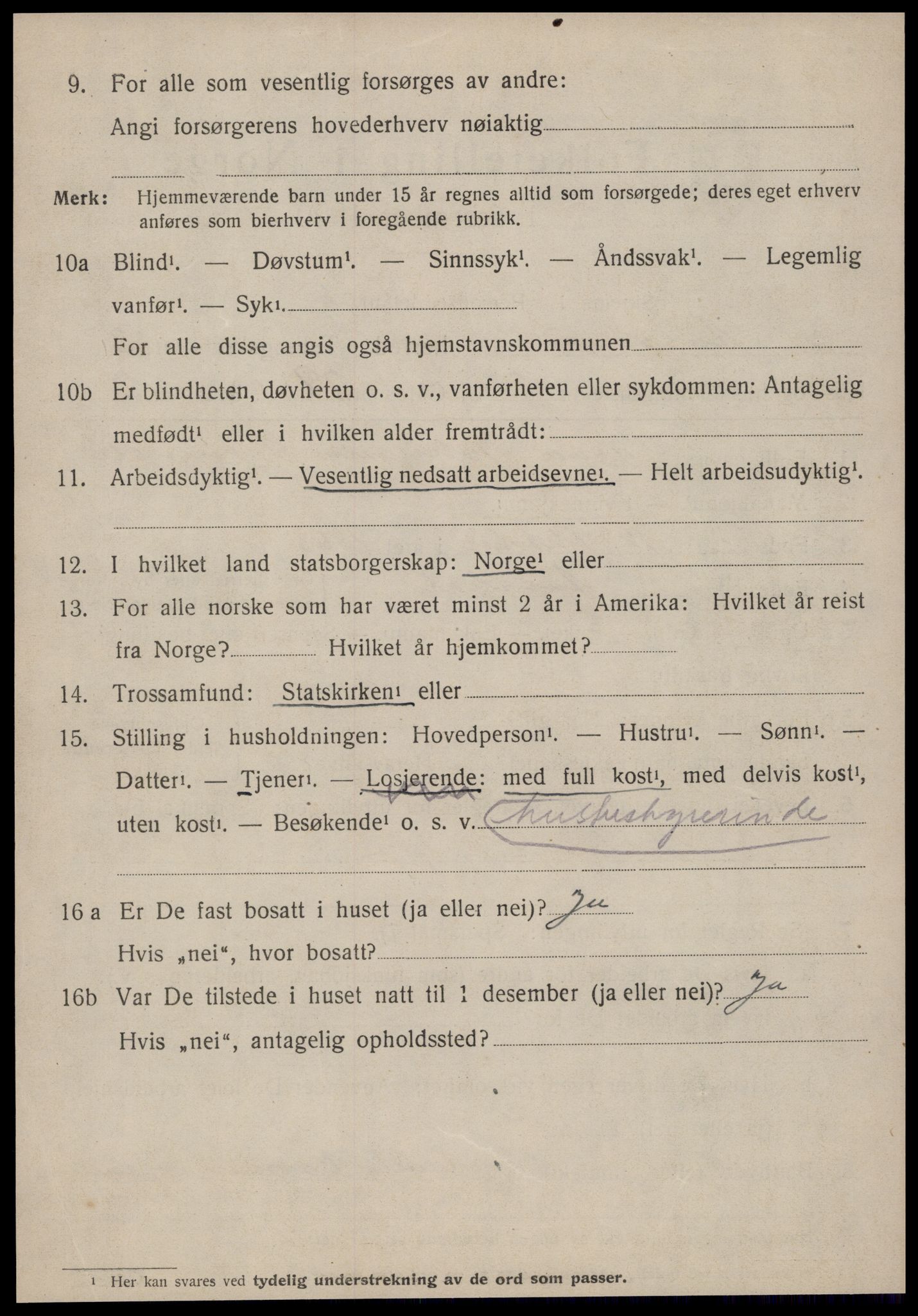 SAT, 1920 census for Åsskard, 1920, p. 1806