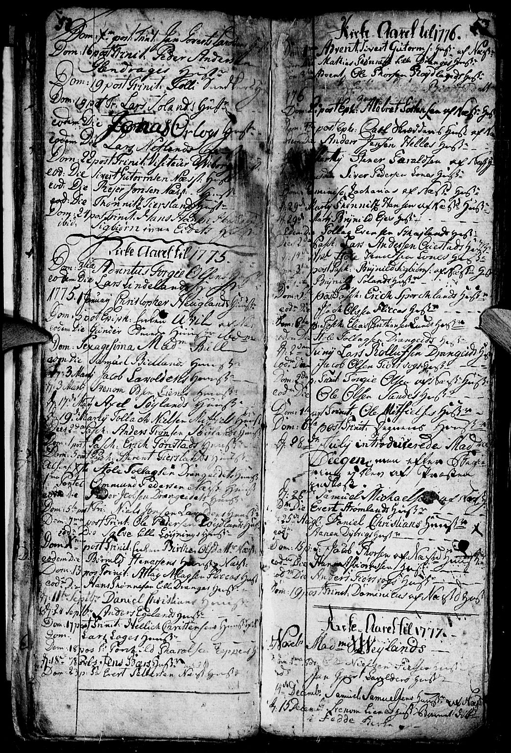 Flekkefjord sokneprestkontor, SAK/1111-0012/F/Fa/Fac/L0001: Parish register (official) no. A 1, 1773-1806, p. 52-53