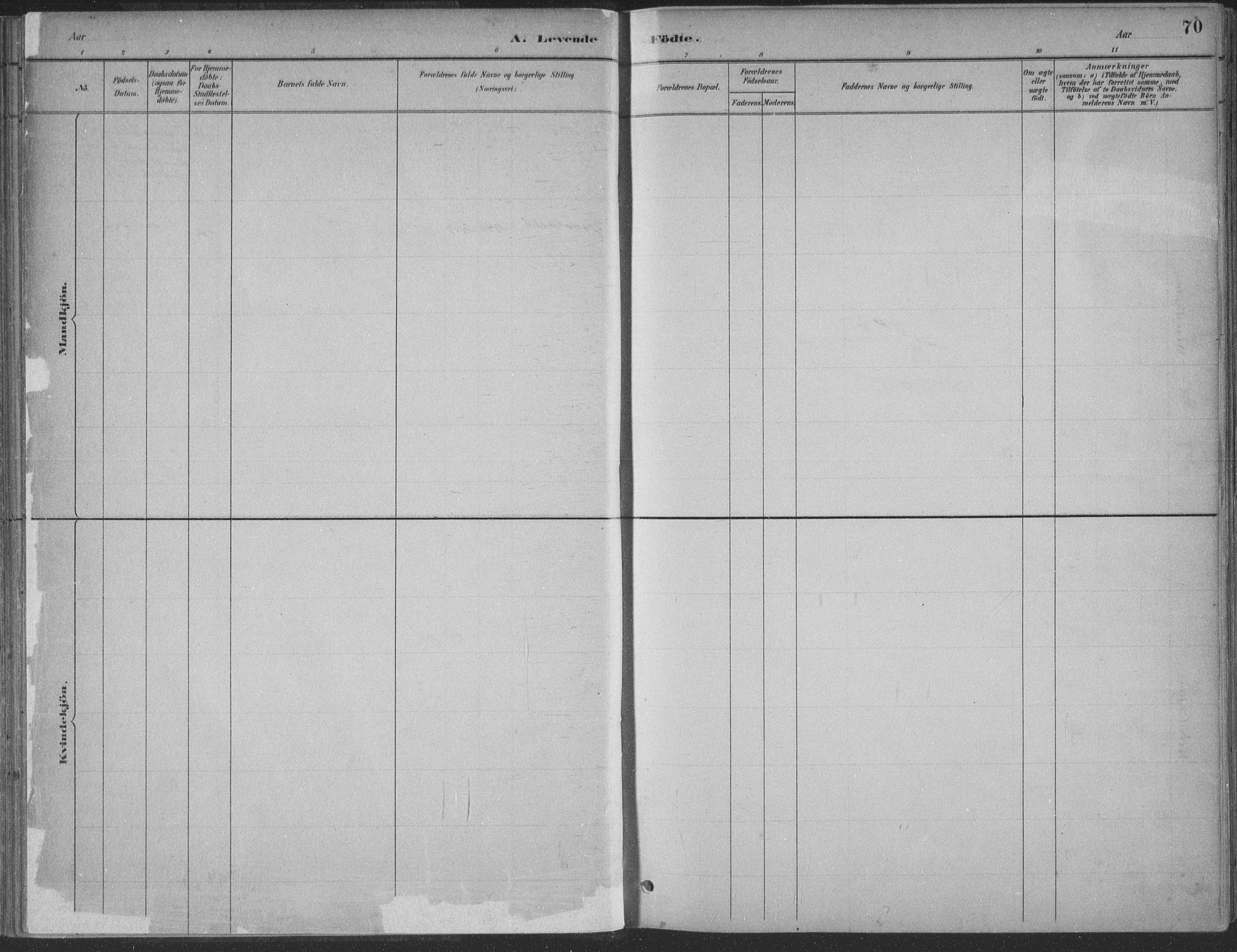 Søgne sokneprestkontor, SAK/1111-0037/F/Fa/Faa/L0003: Parish register (official) no. A 3, 1883-1910, p. 70