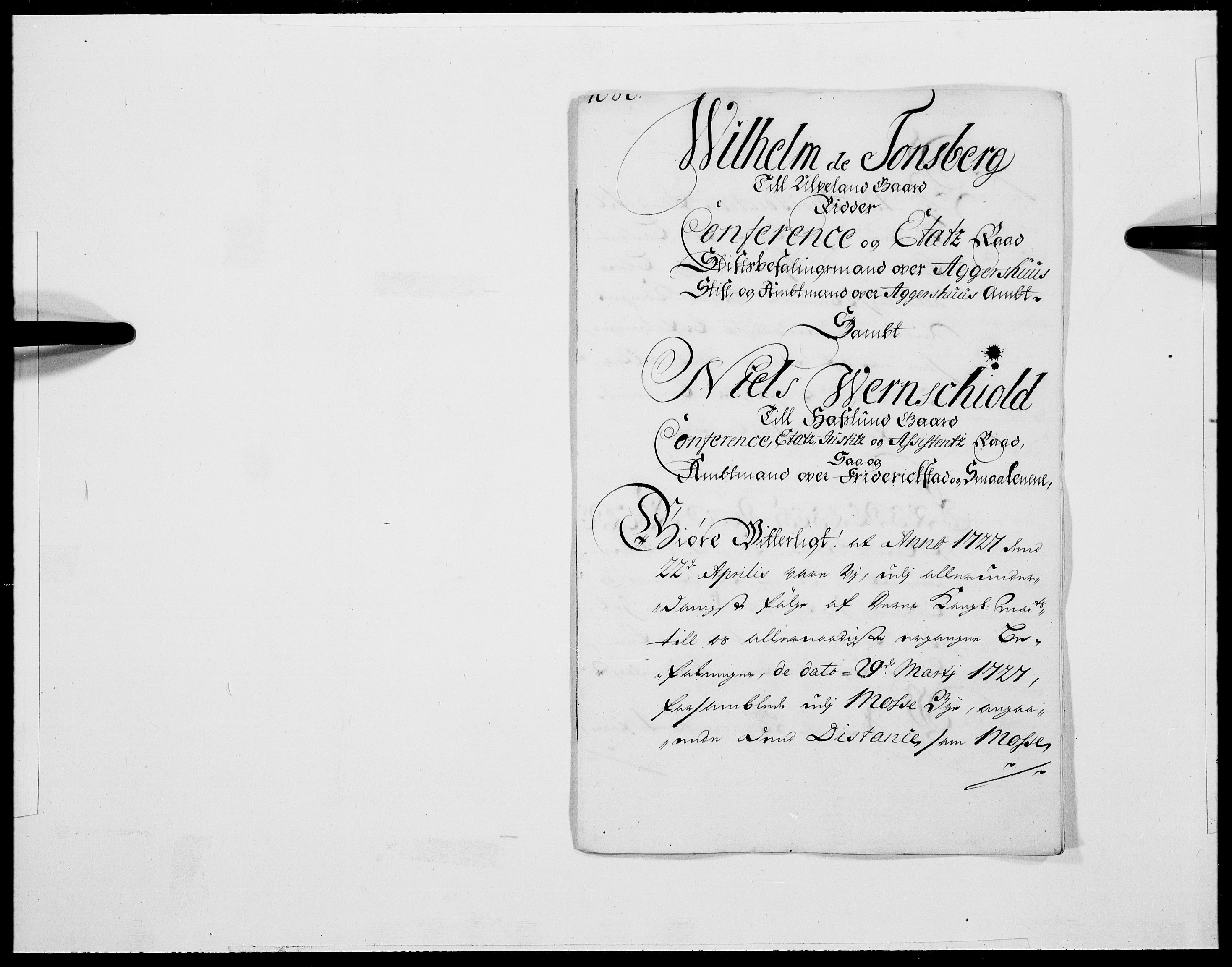 Danske Kanselli 1572-1799, AV/RA-EA-3023/F/Fc/Fcc/Fcca/L0100: Norske innlegg 1572-1799, 1727, p. 309