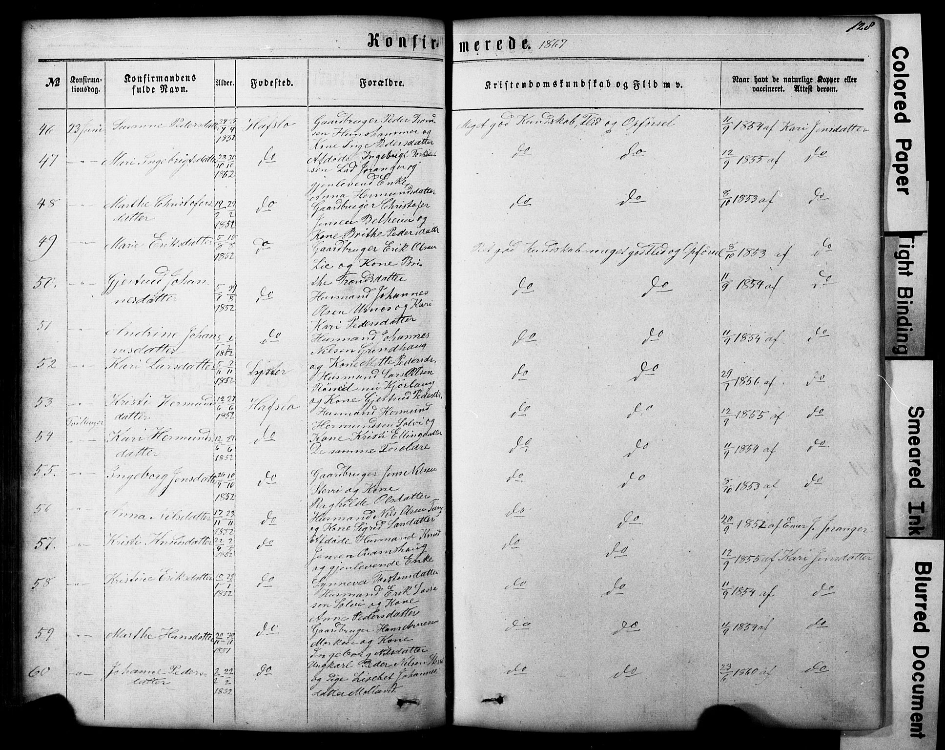 Hafslo sokneprestembete, AV/SAB-A-80301/H/Hab/Haba/L0001: Parish register (copy) no. A 1, 1866-1908, p. 128