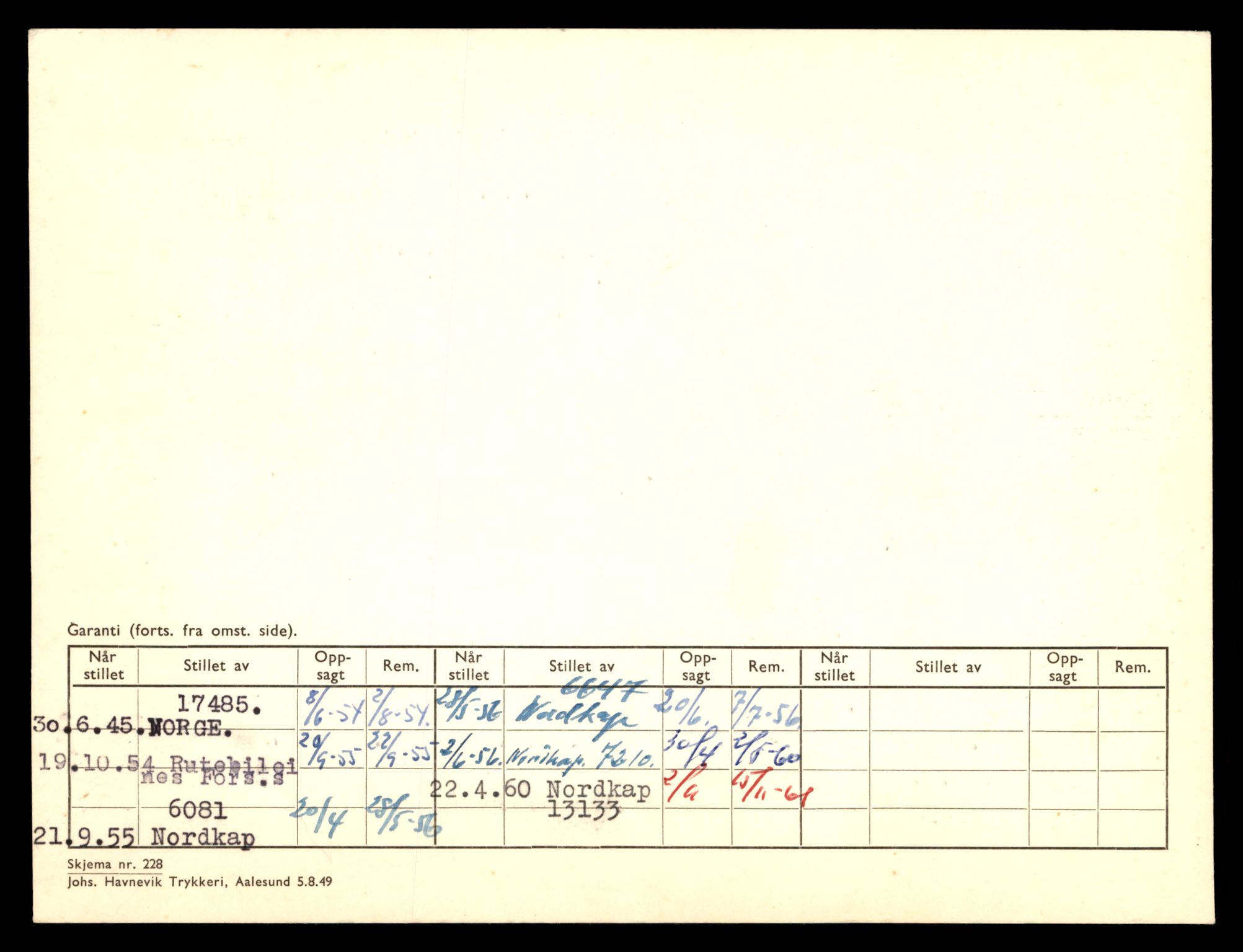 Møre og Romsdal vegkontor - Ålesund trafikkstasjon, SAT/A-4099/F/Fe/L0011: Registreringskort for kjøretøy T 1170 - T 1289, 1927-1998, p. 2293