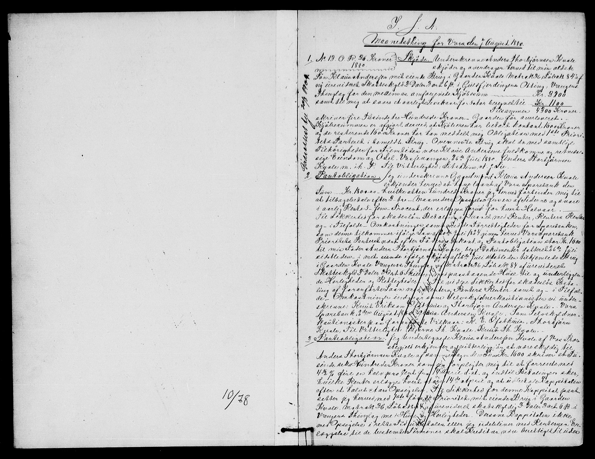 Hardanger og Voss sorenskriveri, AV/SAB-A-2501/2/2B/2Bf/L0006: Mortgage book no. II.B.f.6, 1880-1886