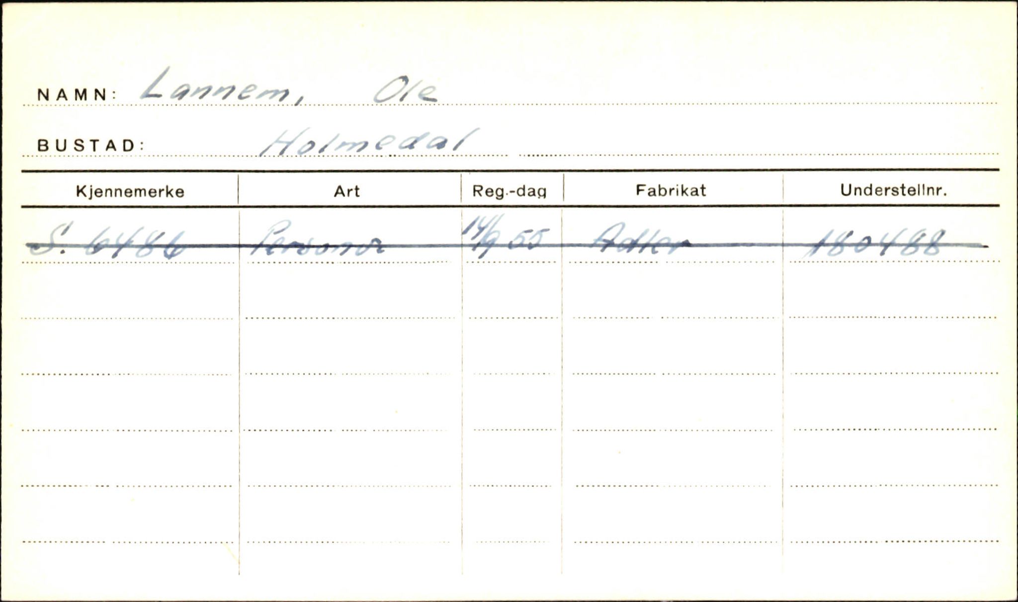 Statens vegvesen, Sogn og Fjordane vegkontor, AV/SAB-A-5301/4/F/L0001B: Eigarregister Fjordane til 1.6.1961, 1930-1961, p. 433