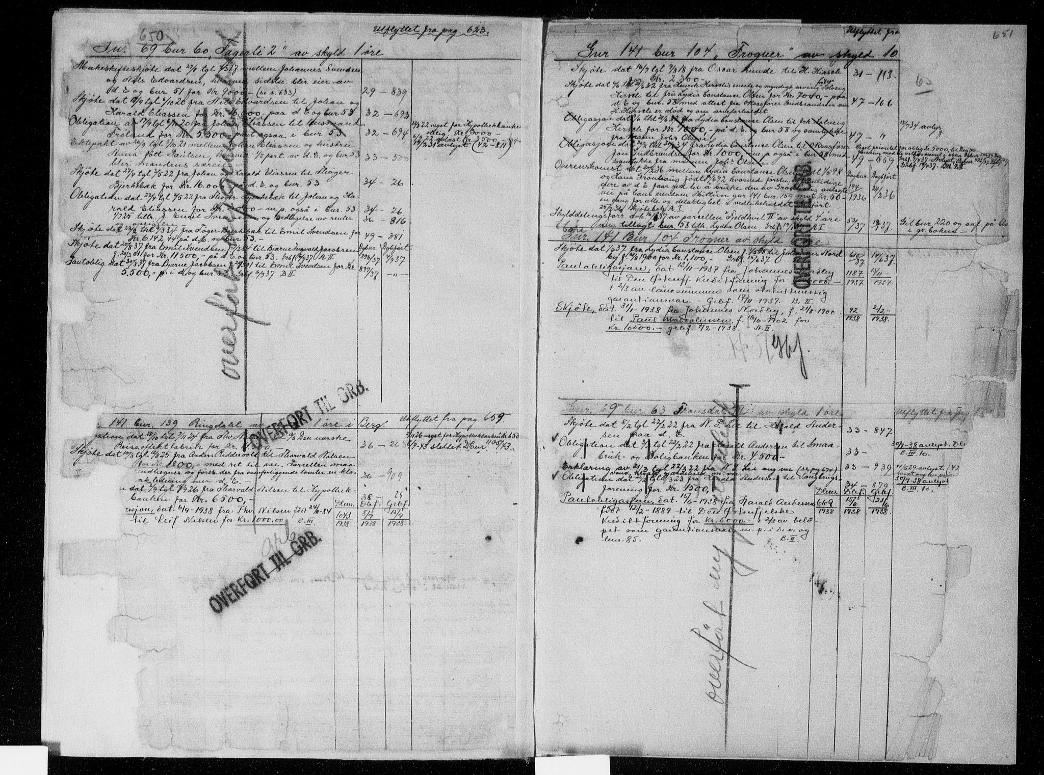 Idd og Marker sorenskriveri, SAO/A-10283/G/Ga/Gac/L0005b: Mortgage register no. II 5b, 1811-1953, p. 650-651