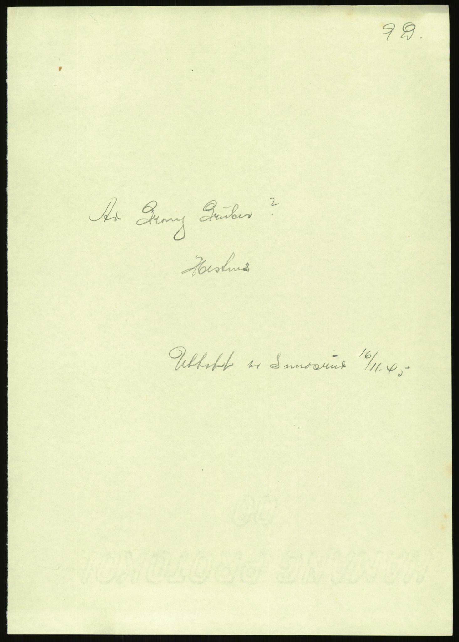 Direktoratet for industriforsyning, Sekretariatet, AV/RA-S-4153/D/Df/L0054: 9. Metallkontoret, 1940-1945, p. 535
