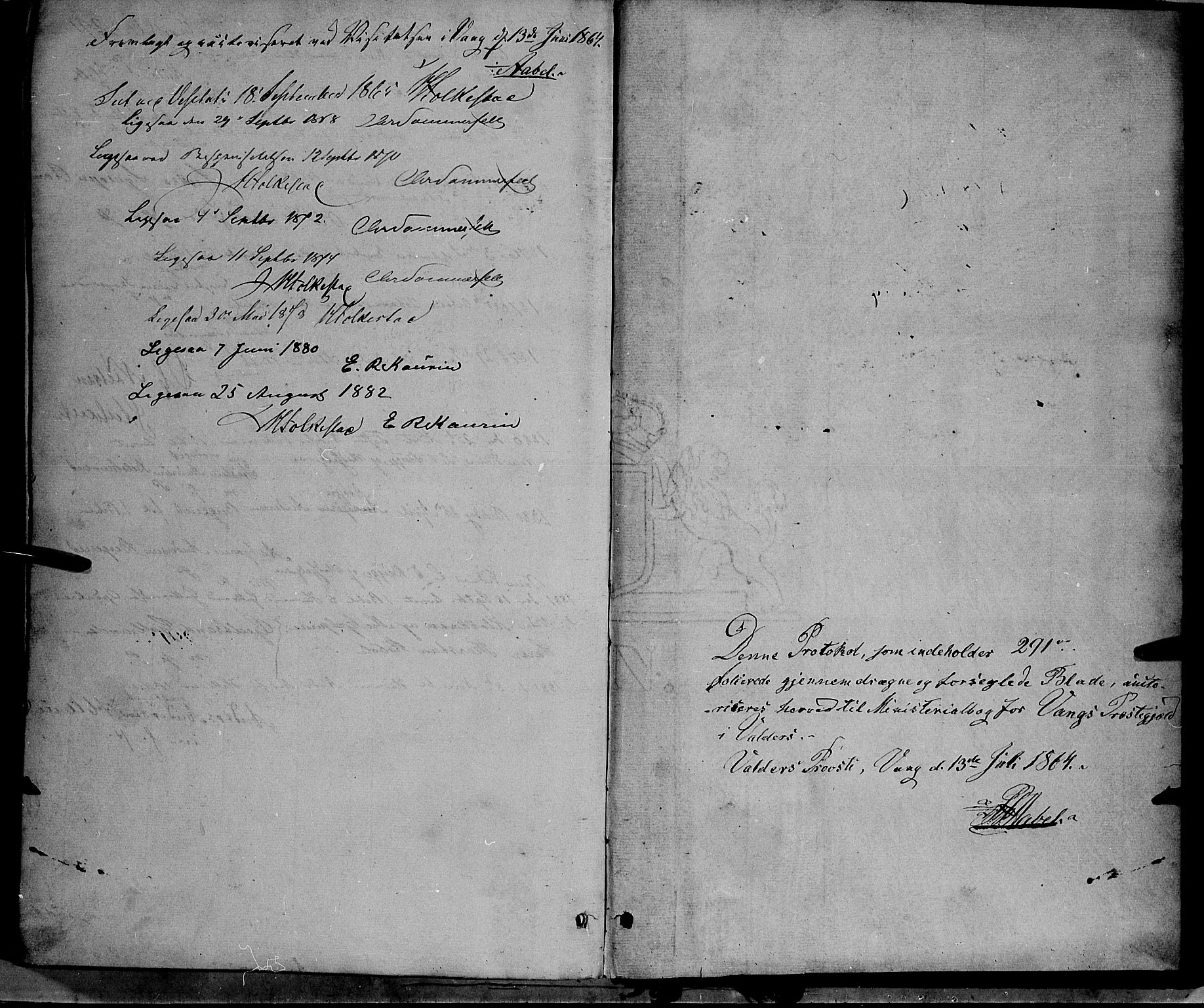 Vang prestekontor, Valdres, SAH/PREST-140/H/Ha/L0007: Parish register (official) no. 7, 1865-1881