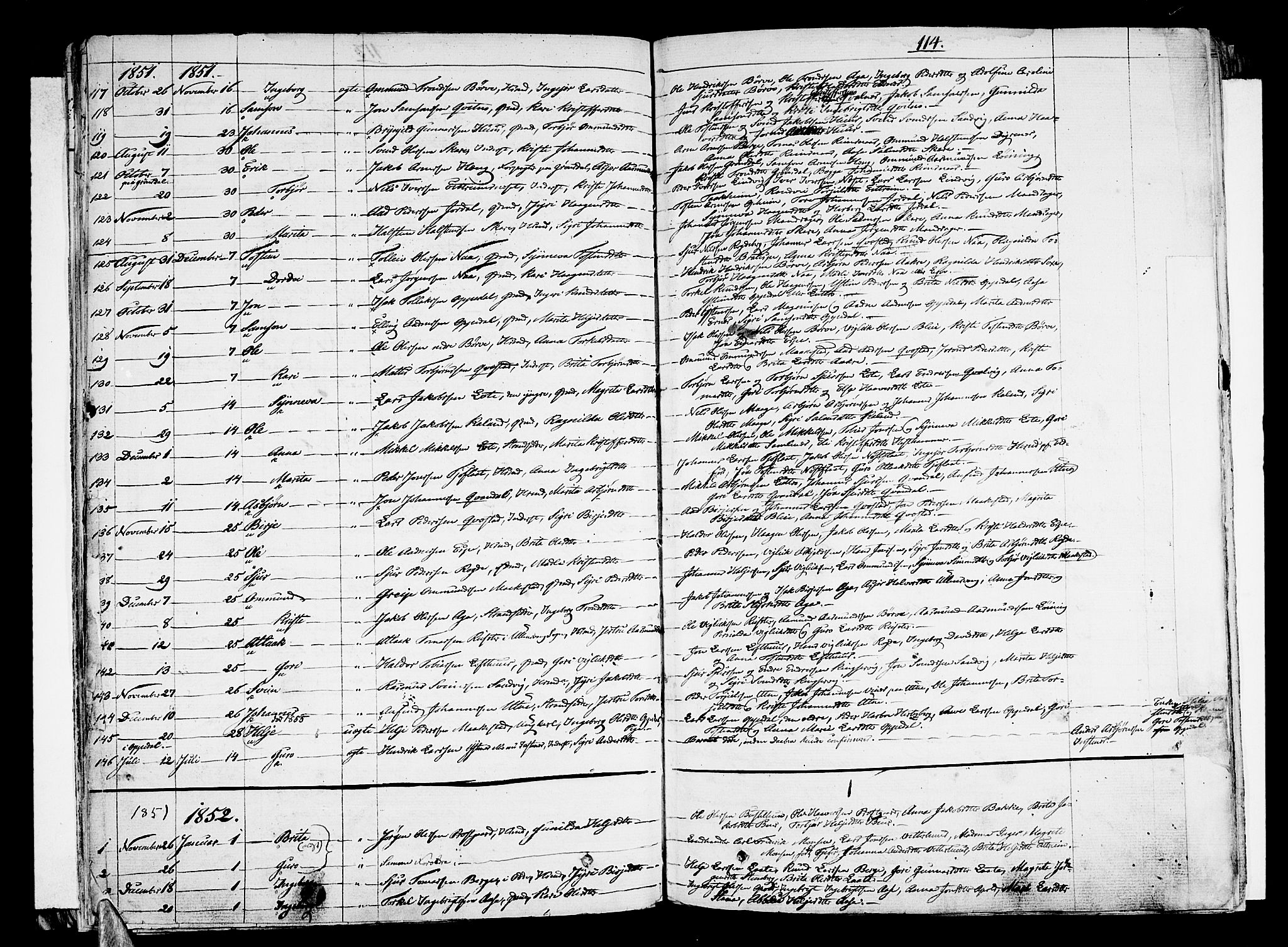Ullensvang sokneprestembete, SAB/A-78701/H/Haa: Parish register (official) no. A 10, 1825-1853, p. 114
