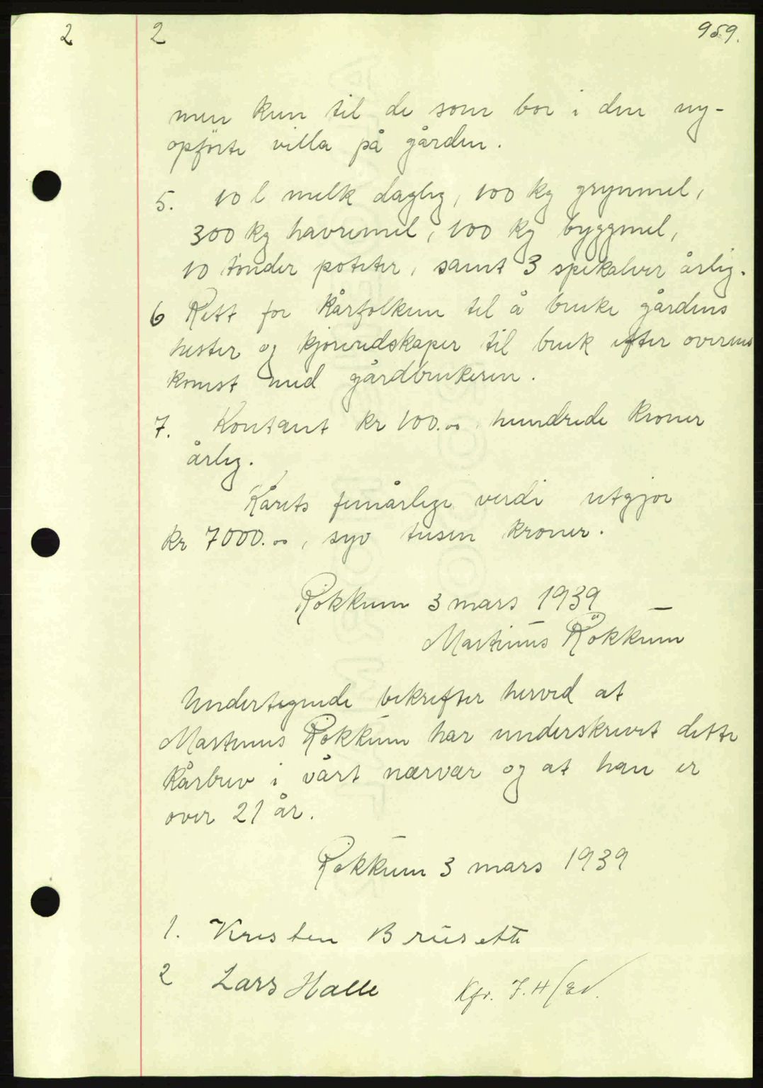 Nordmøre sorenskriveri, AV/SAT-A-4132/1/2/2Ca: Mortgage book no. B84, 1938-1939, Diary no: : 730/1939