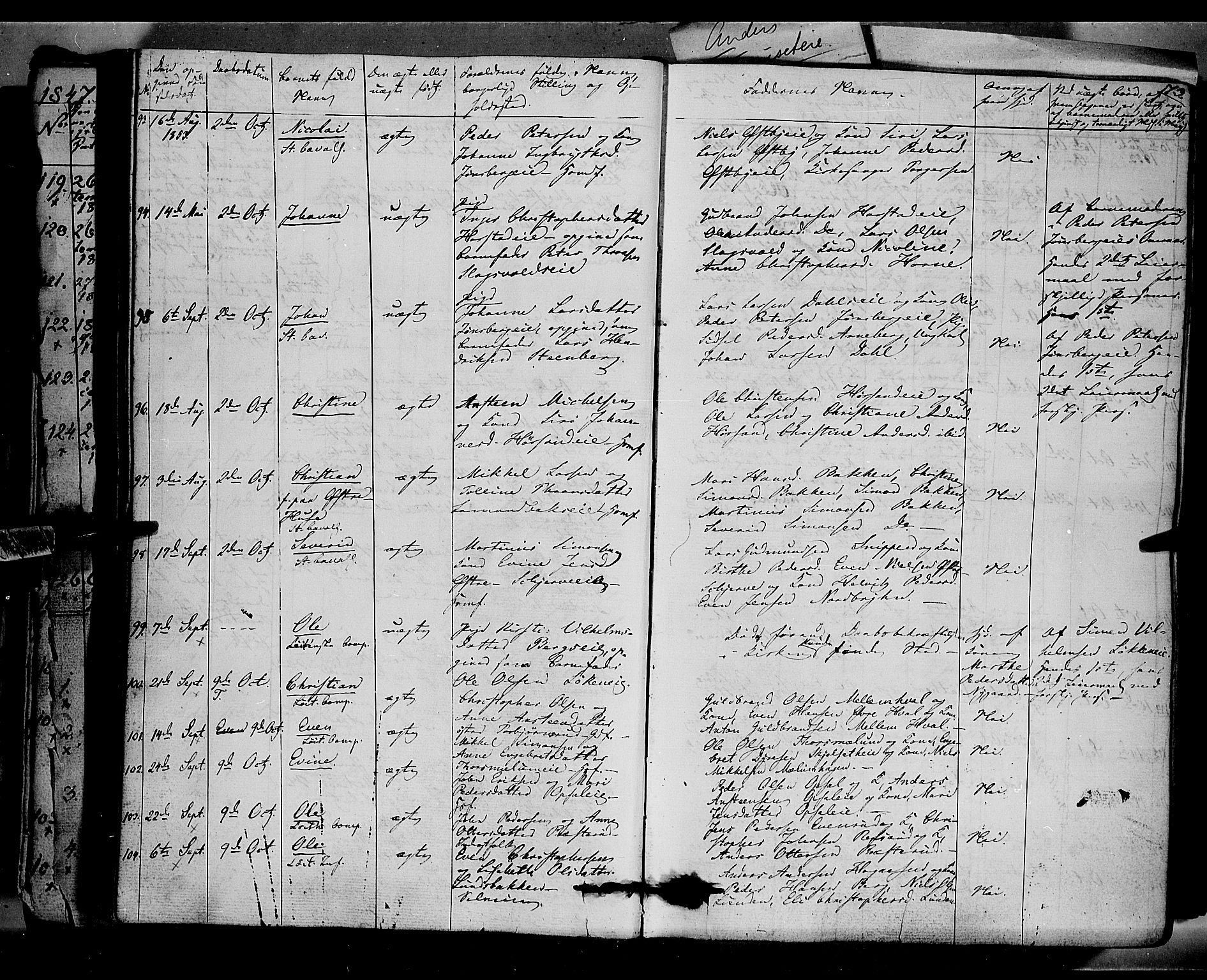 Romedal prestekontor, AV/SAH-PREST-004/K/L0004: Parish register (official) no. 4, 1847-1861, p. 73