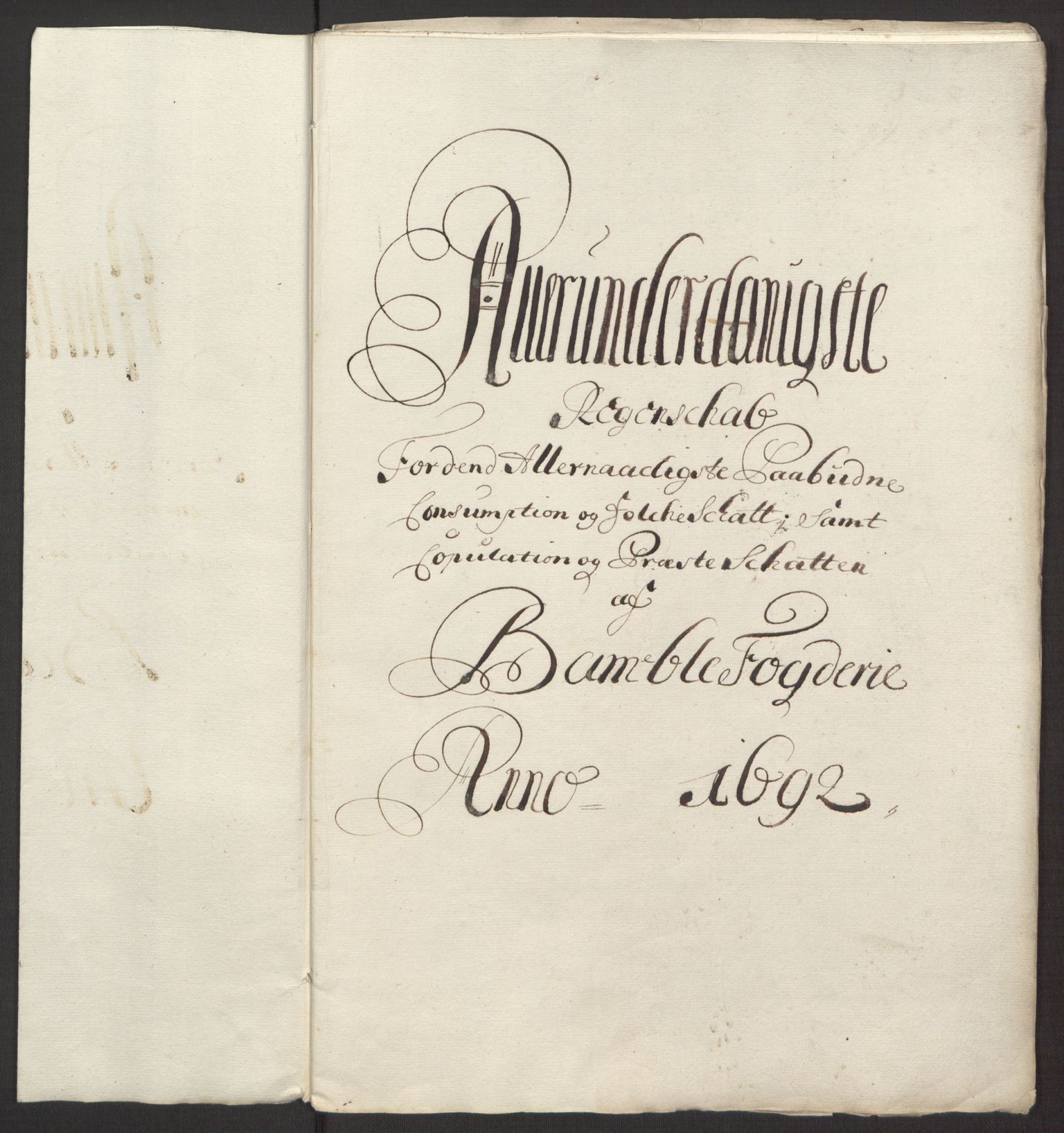 Rentekammeret inntil 1814, Reviderte regnskaper, Fogderegnskap, RA/EA-4092/R34/L2052: Fogderegnskap Bamble, 1692-1693, p. 199