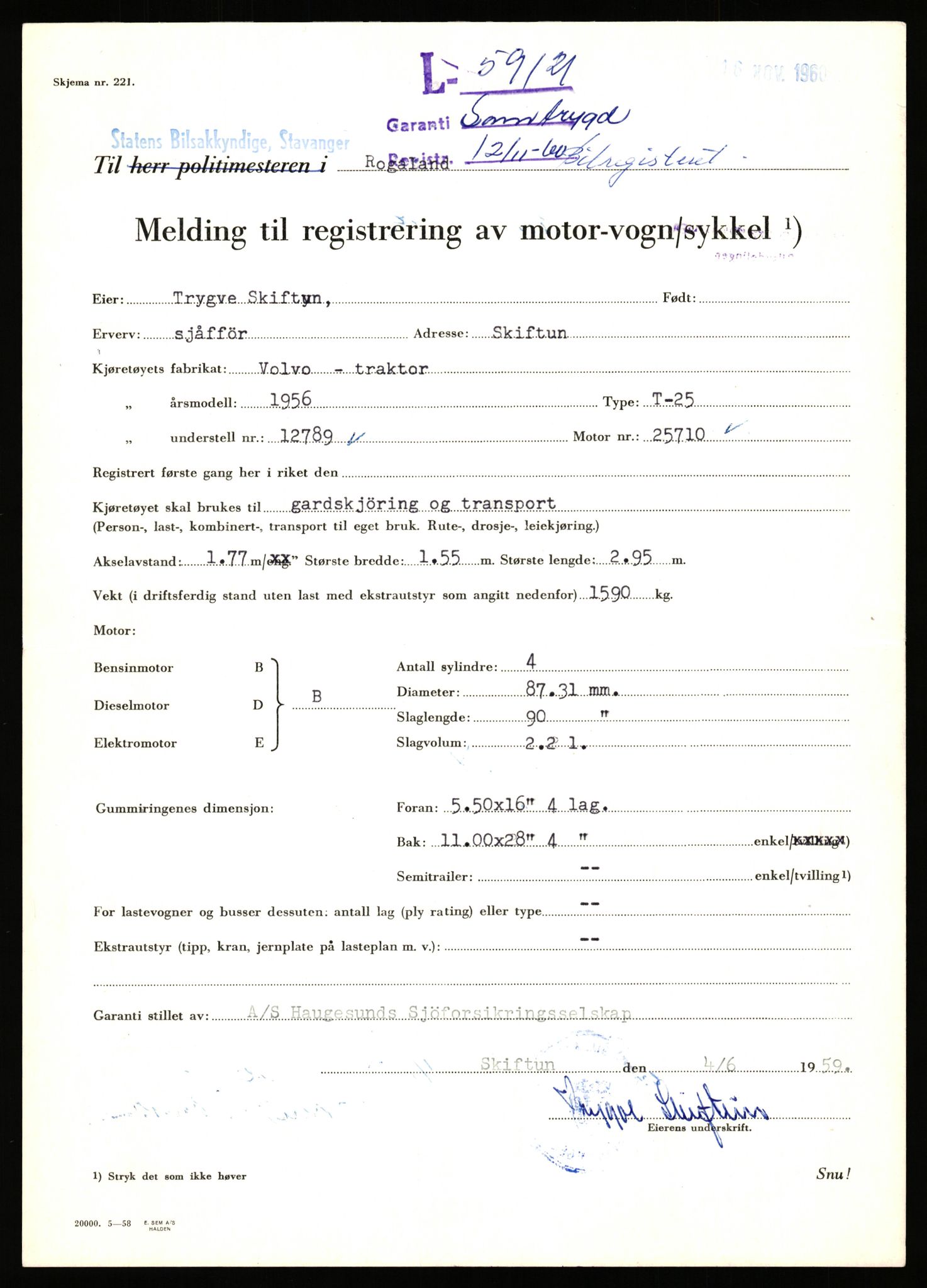 Stavanger trafikkstasjon, AV/SAST-A-101942/0/F/L0058: L-58000 - L-59999, 1930-1971, p. 1135