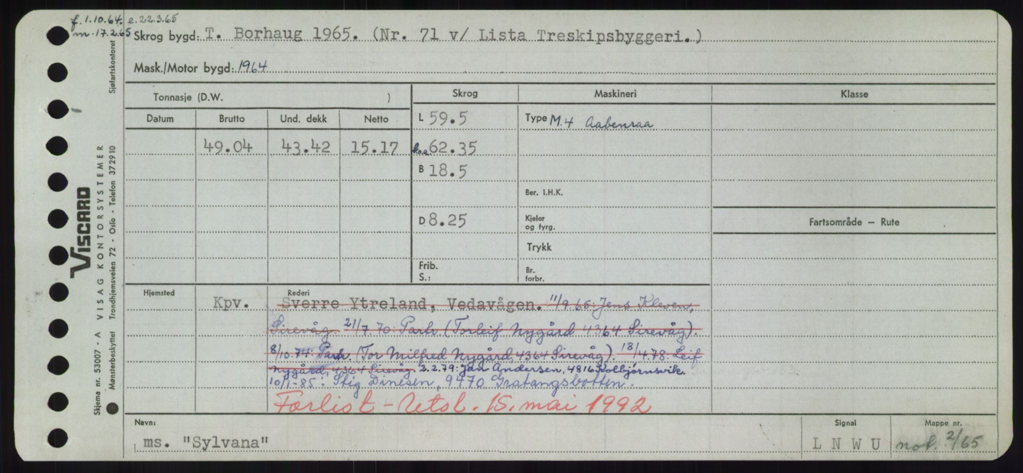 Sjøfartsdirektoratet med forløpere, Skipsmålingen, RA/S-1627/H/Hd/L0037: Fartøy, Su-Så, p. 435
