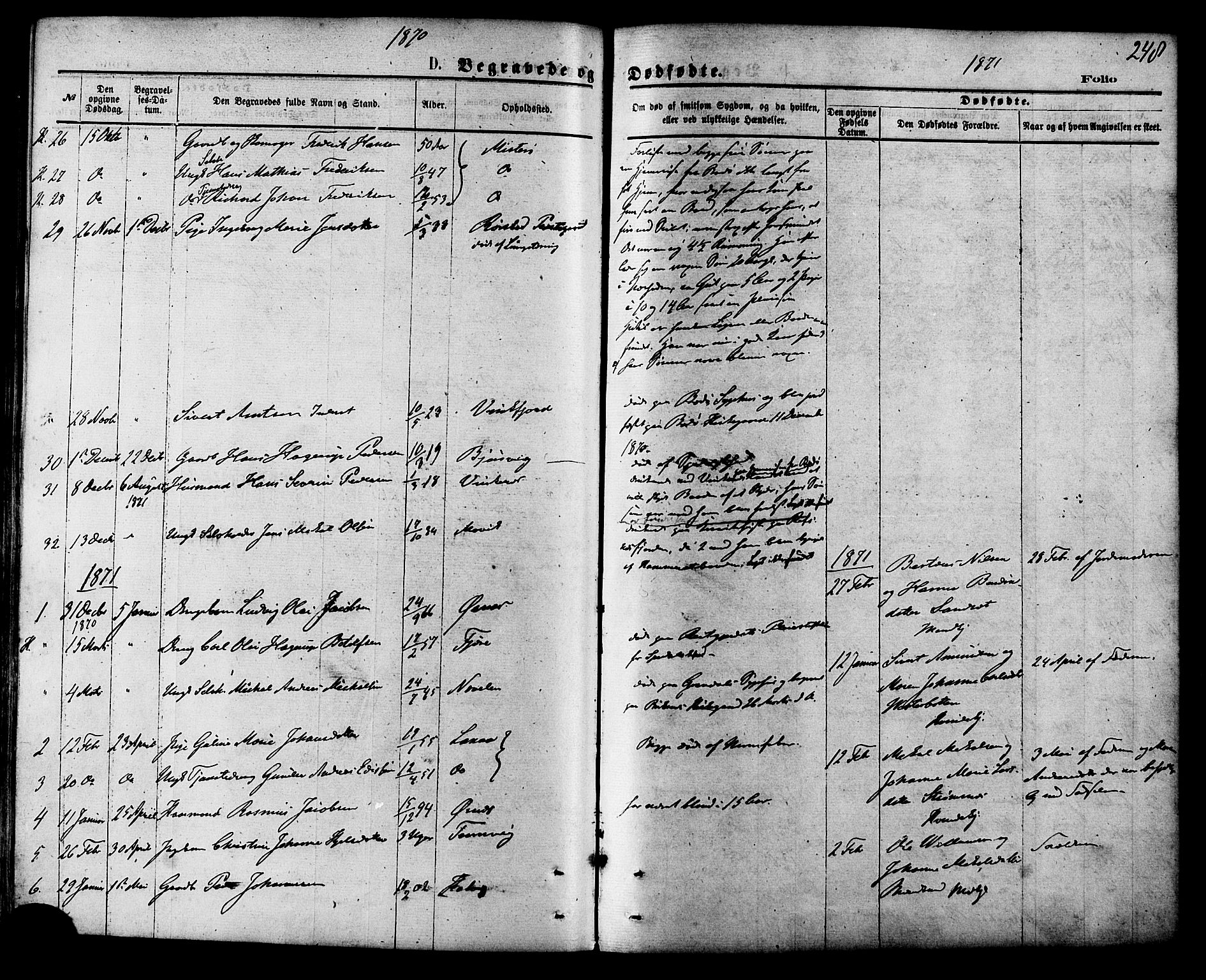 Ministerialprotokoller, klokkerbøker og fødselsregistre - Nordland, SAT/A-1459/853/L0771: Parish register (official) no. 853A10, 1870-1881, p. 248