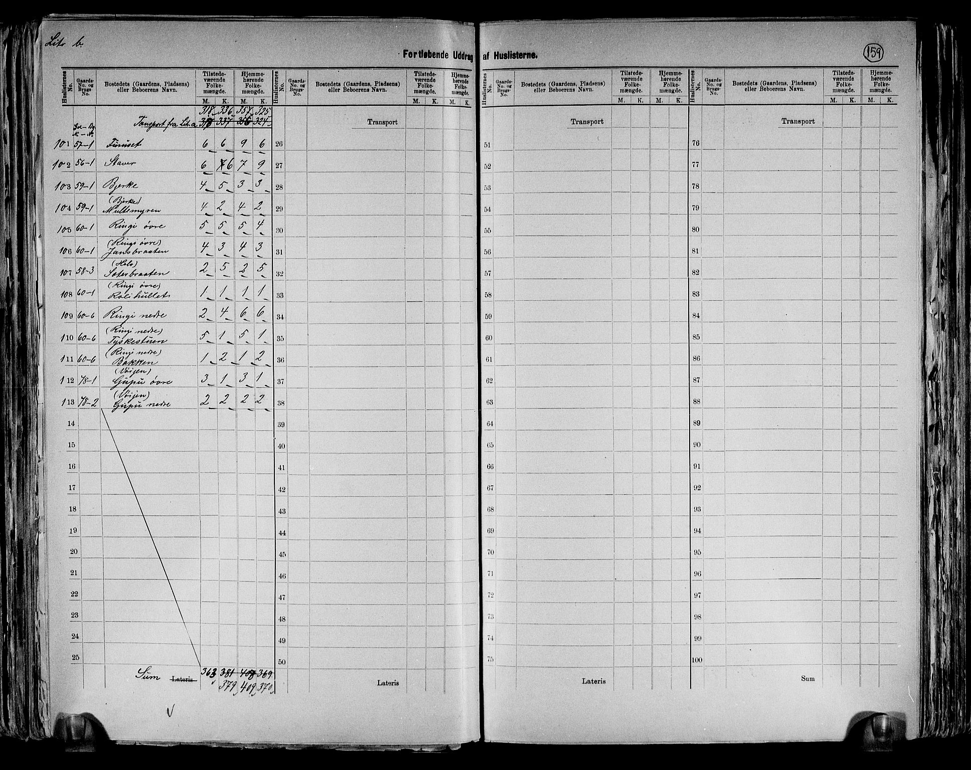 RA, 1891 census for 0219 Bærum, 1891, p. 18