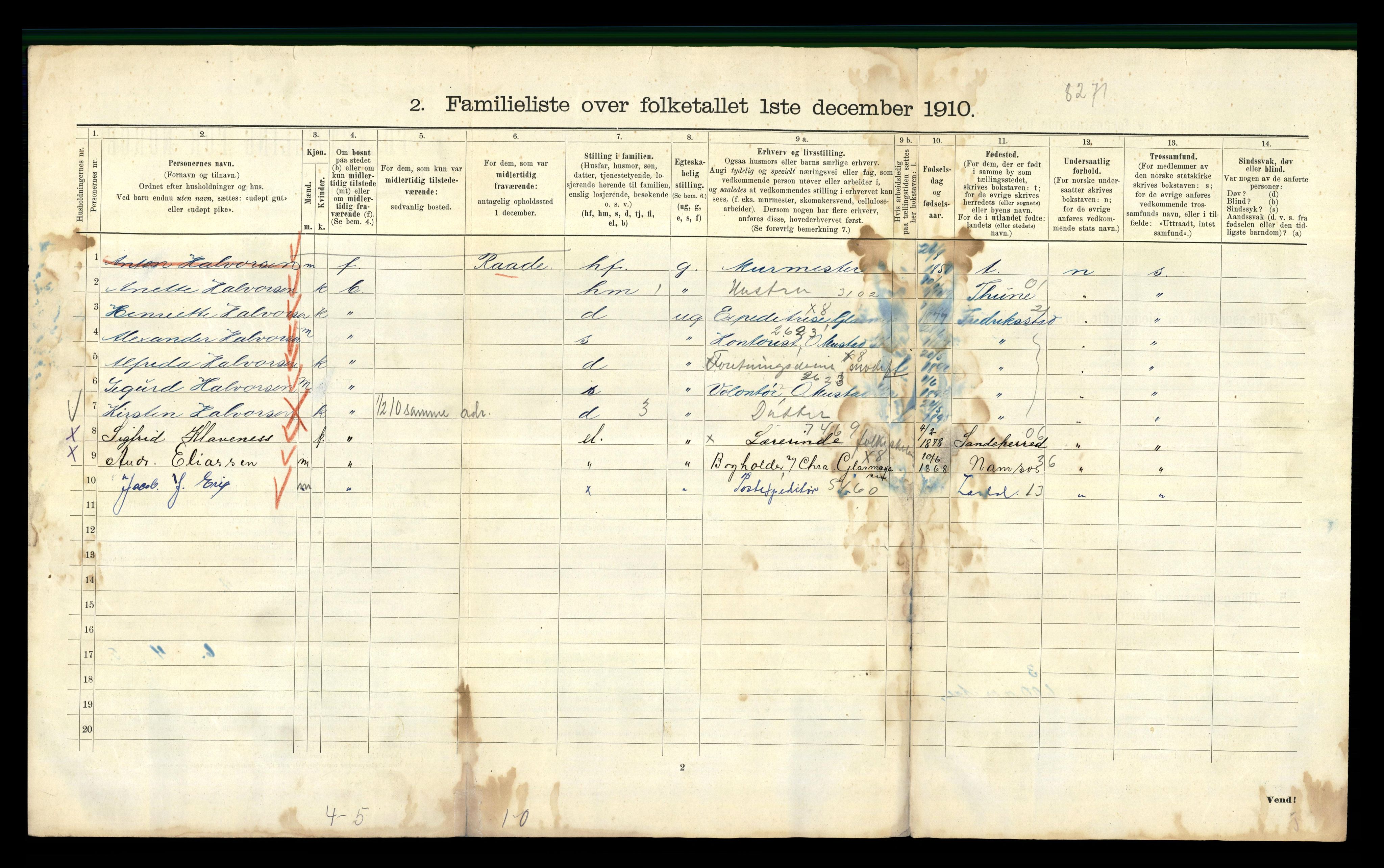 RA, 1910 census for Kristiania, 1910, p. 76508