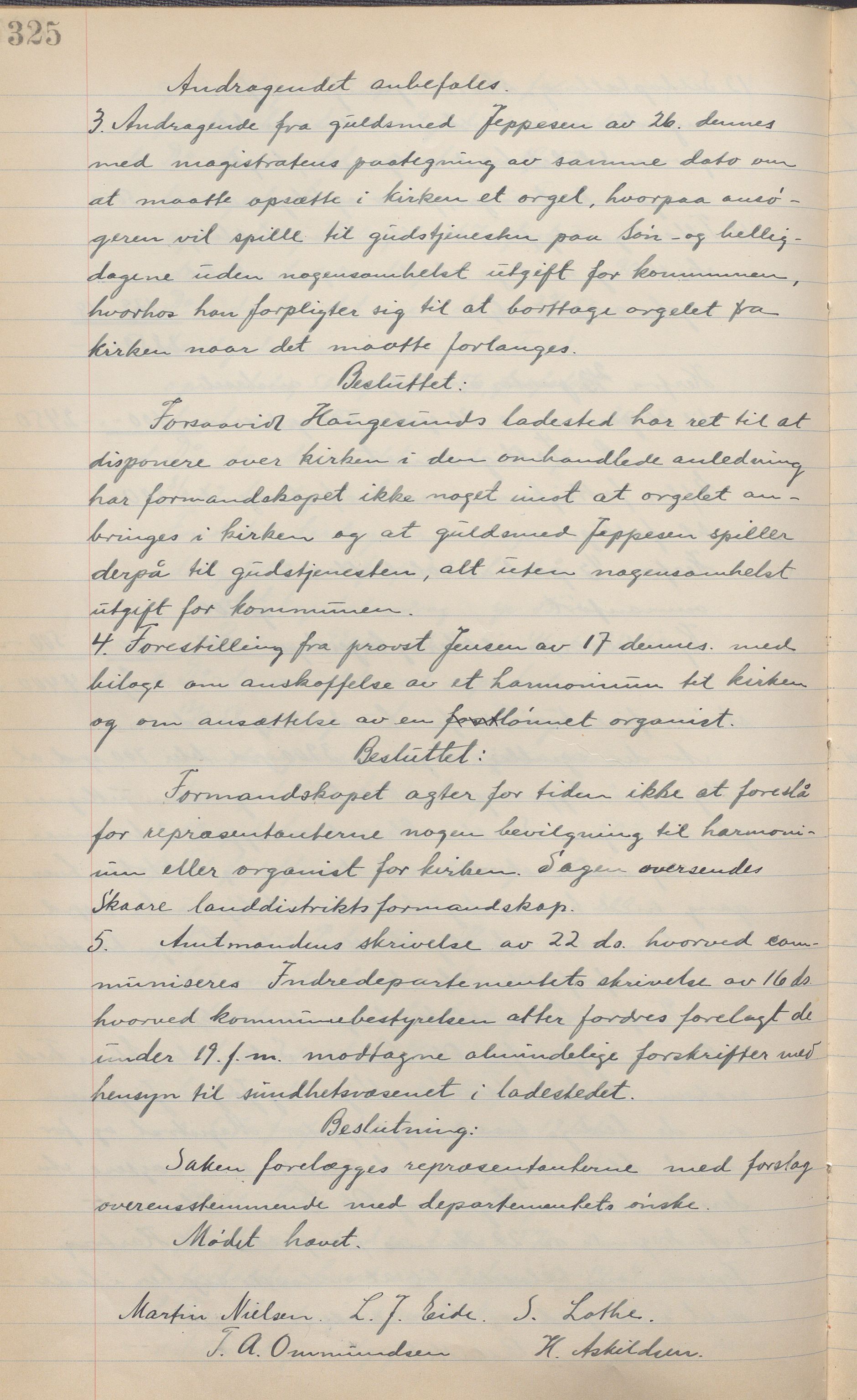 Haugesund kommune - Formannskapet, IKAR/X-0001/A/L0002: Transkribert møtebok, 1855-1874, p. 325