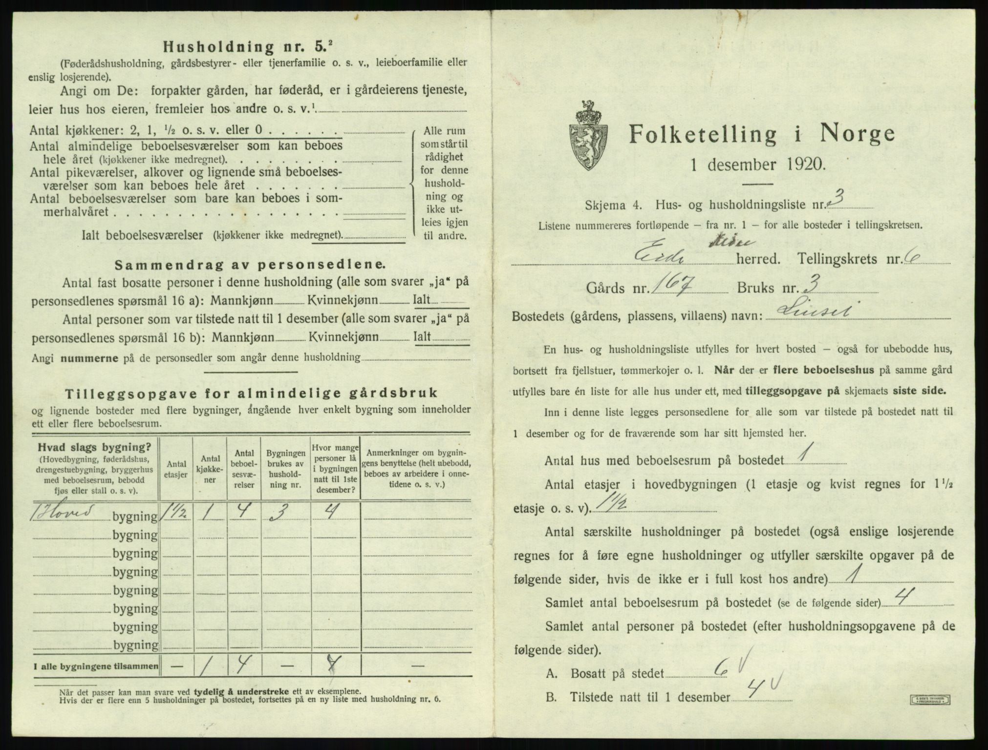 SAT, 1920 census for Eid (MR), 1920, p. 414