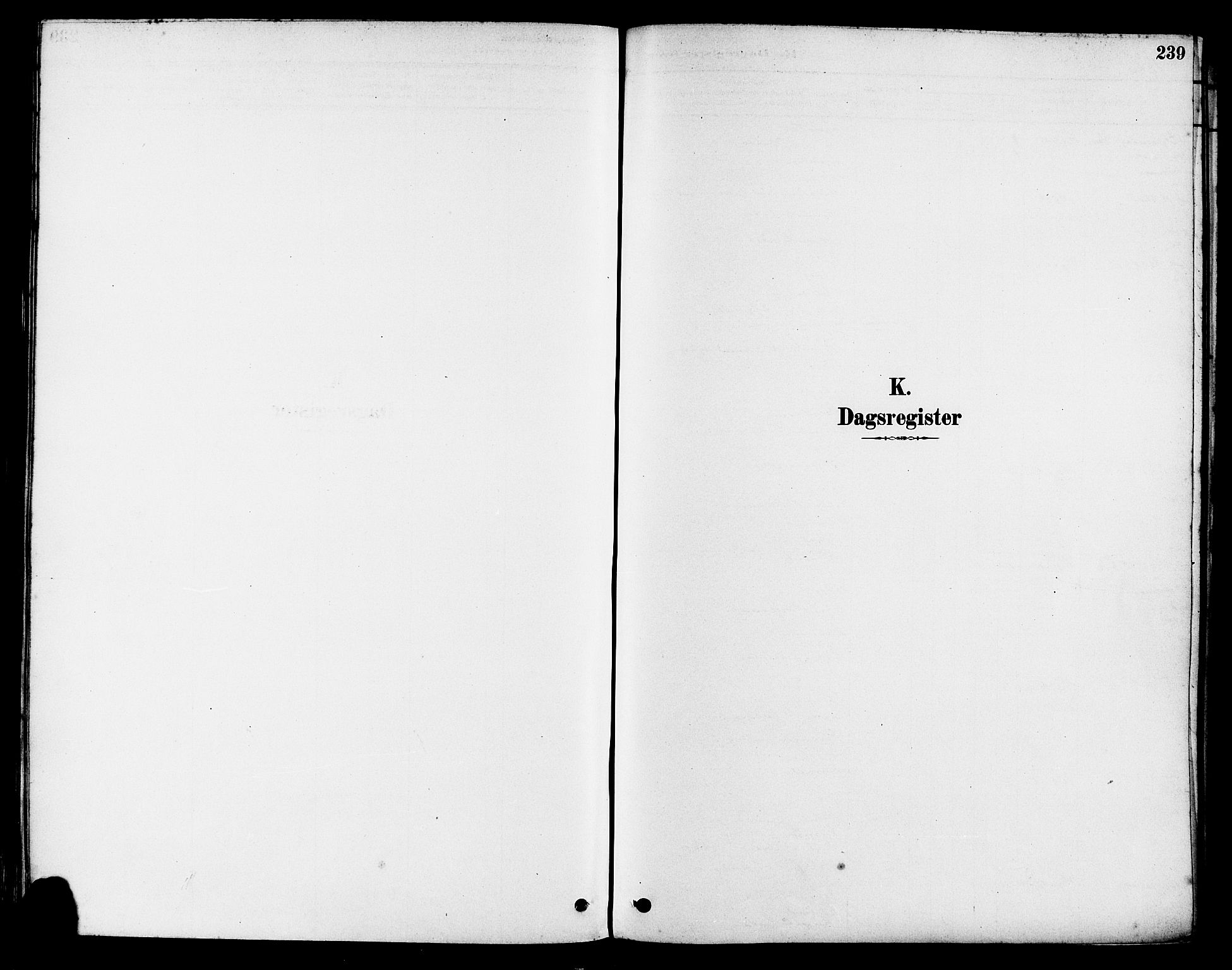 Haugesund sokneprestkontor, SAST/A -101863/H/Ha/Haa/L0003: Parish register (official) no. A 3, 1885-1890, p. 239
